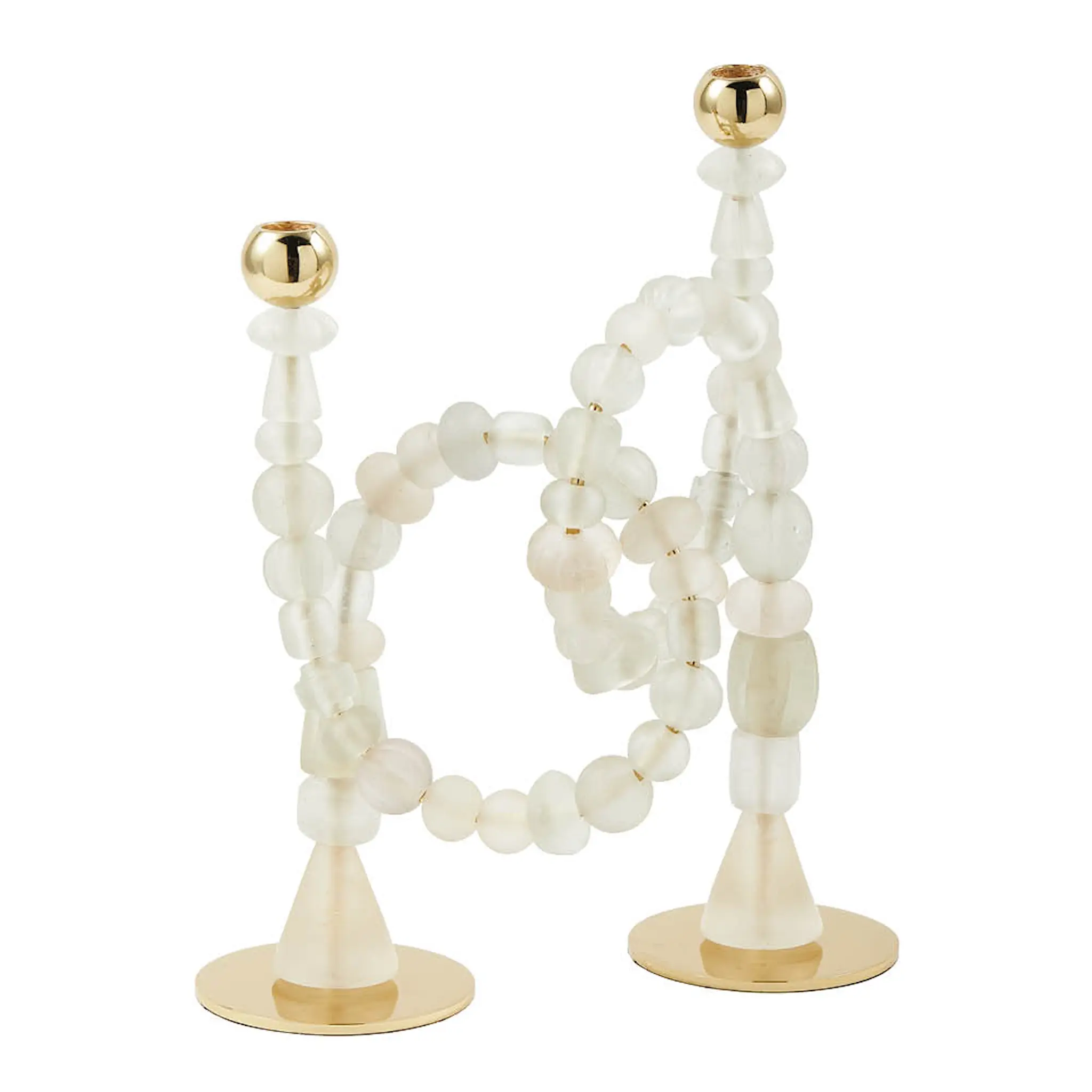 Pols Potten Beads ljusstake 38 cm vit