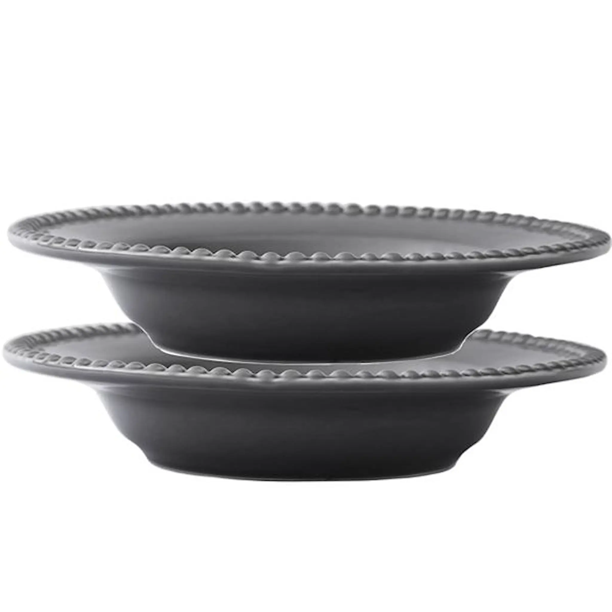 PotteryJo Daria sopptallrik 26 cm 2-pack clean grey
