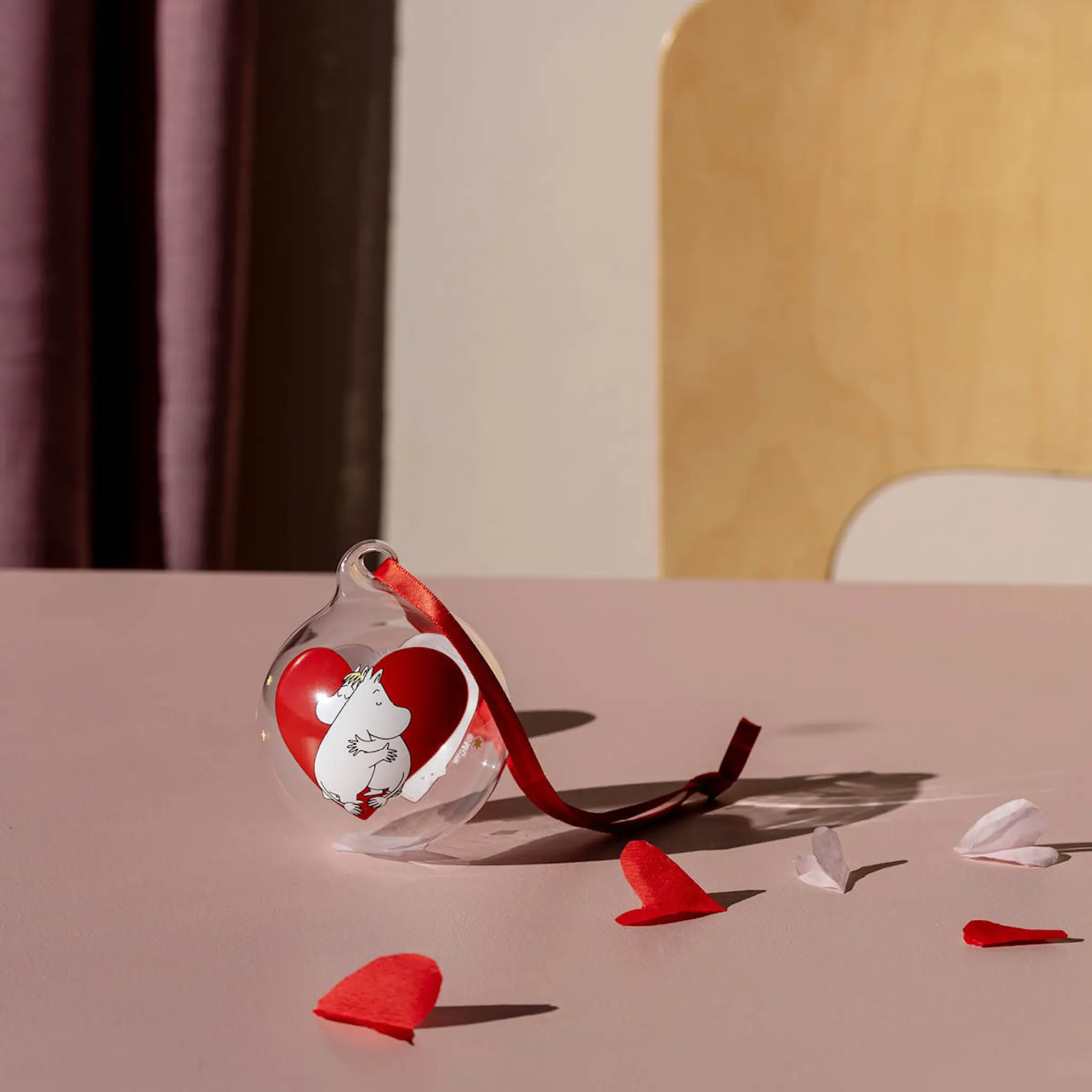 Muurla Mumin julkula 7 cm Hjärta