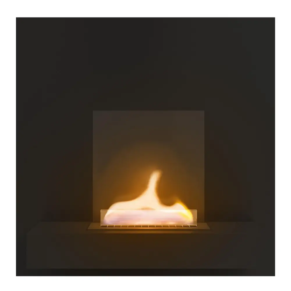 Square Seinään kiinnitettävä takka 180 1,05 L Musta