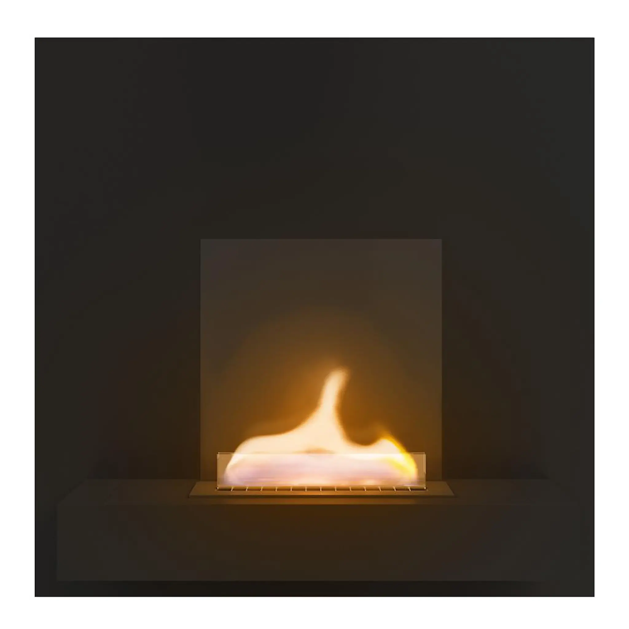 Tenderflame Square väggmonterad öppenspis 180 1,05 L svart