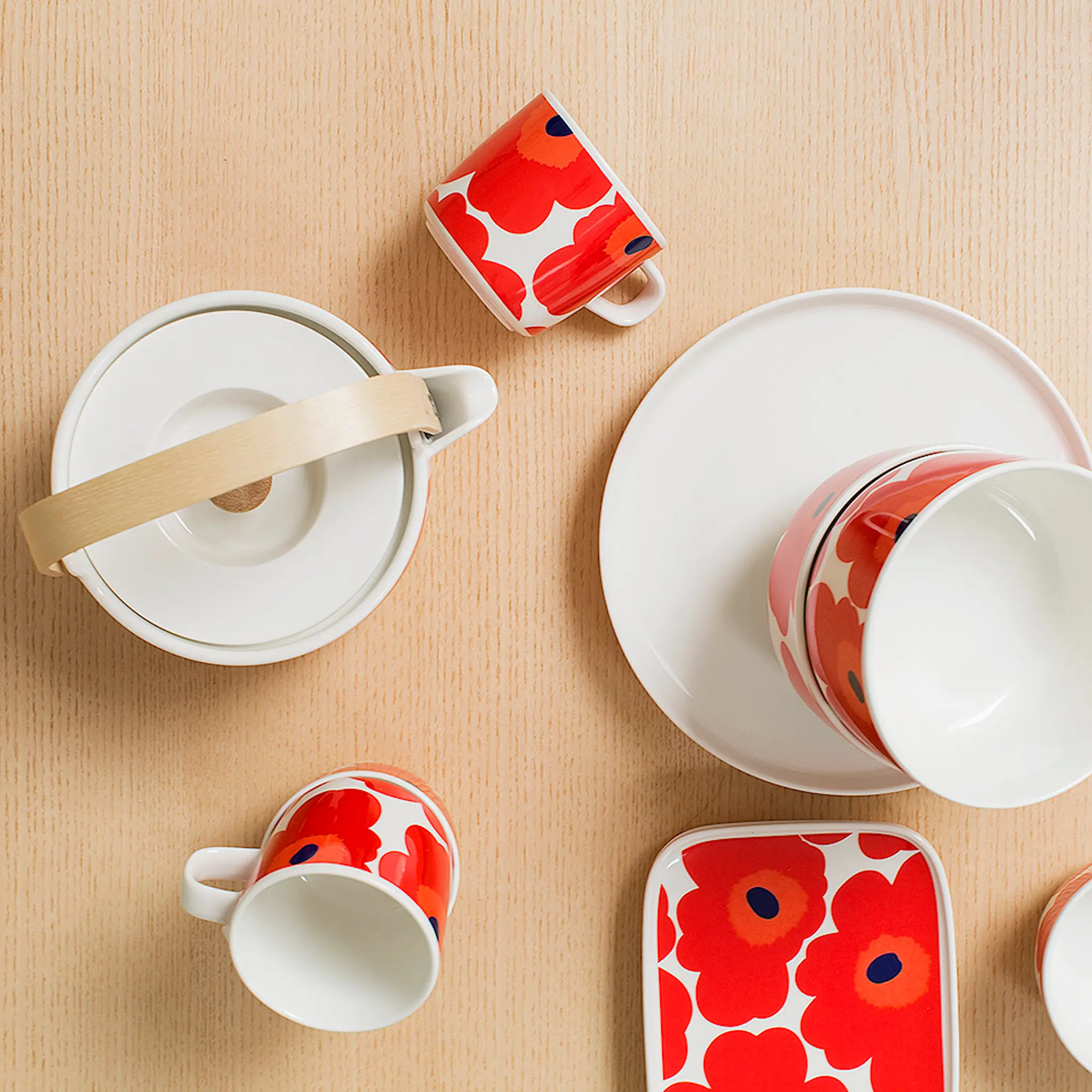 Marimekko Oiva / Unikko Muki 25 cl Punainen/Valkoinen