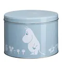 Mumin stapelbar plåtburk 1,5 L Mumintrollet blå