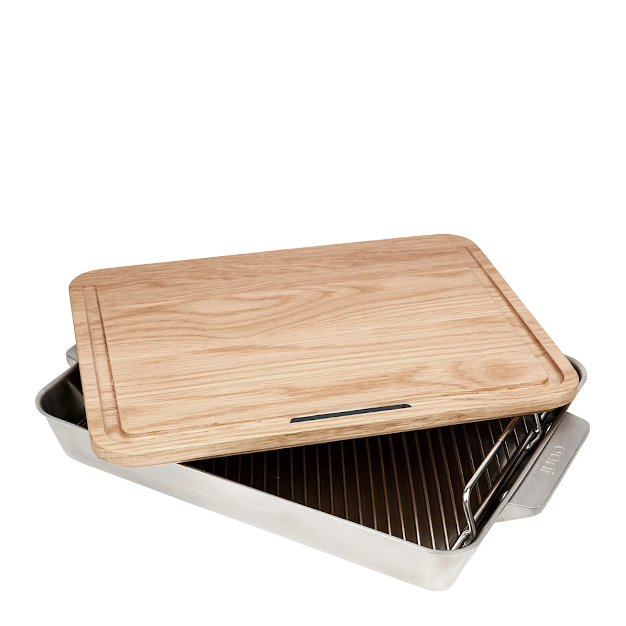 Ooni Ildfast form stor 44x30 cm med skjærefjøl stål/eik