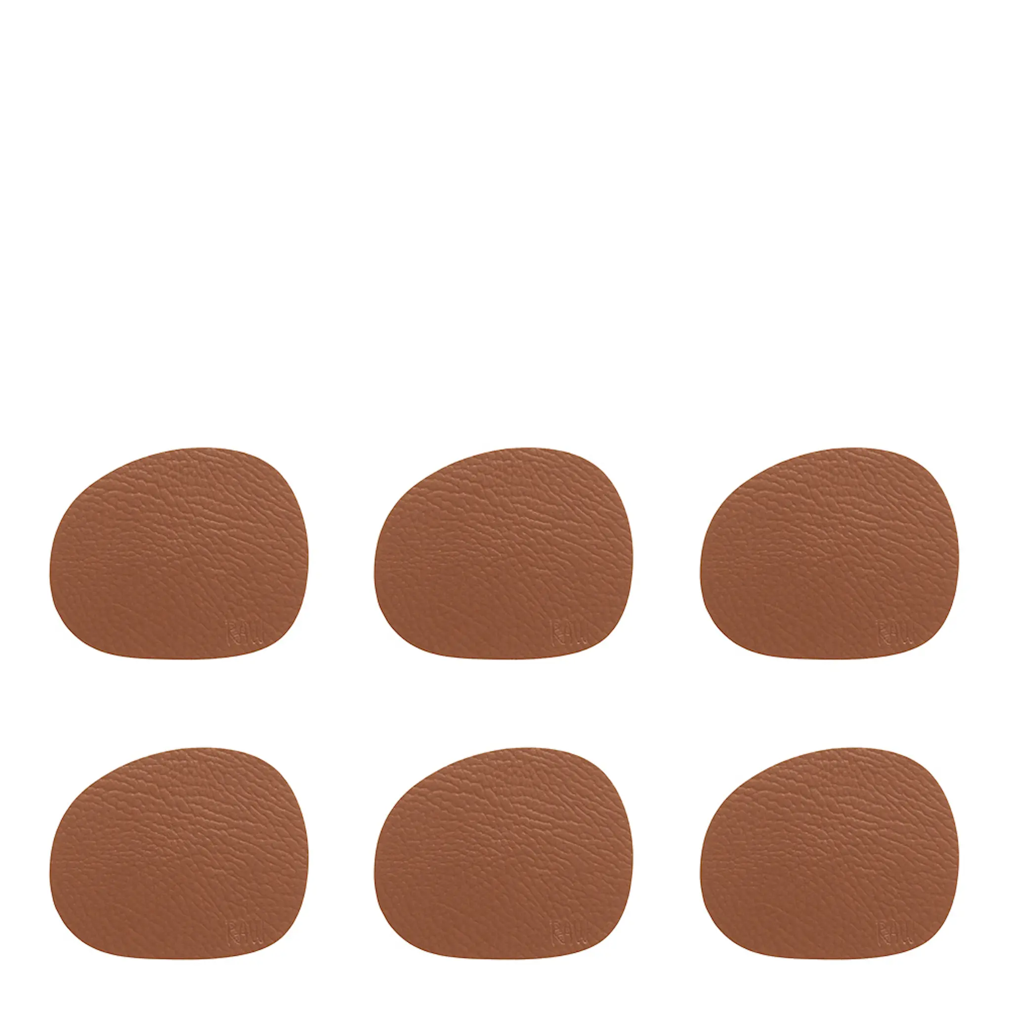 Aida RAW Buffalo Glasunderlägg 12,2x10 cm 6-pack Cinnamon Brown