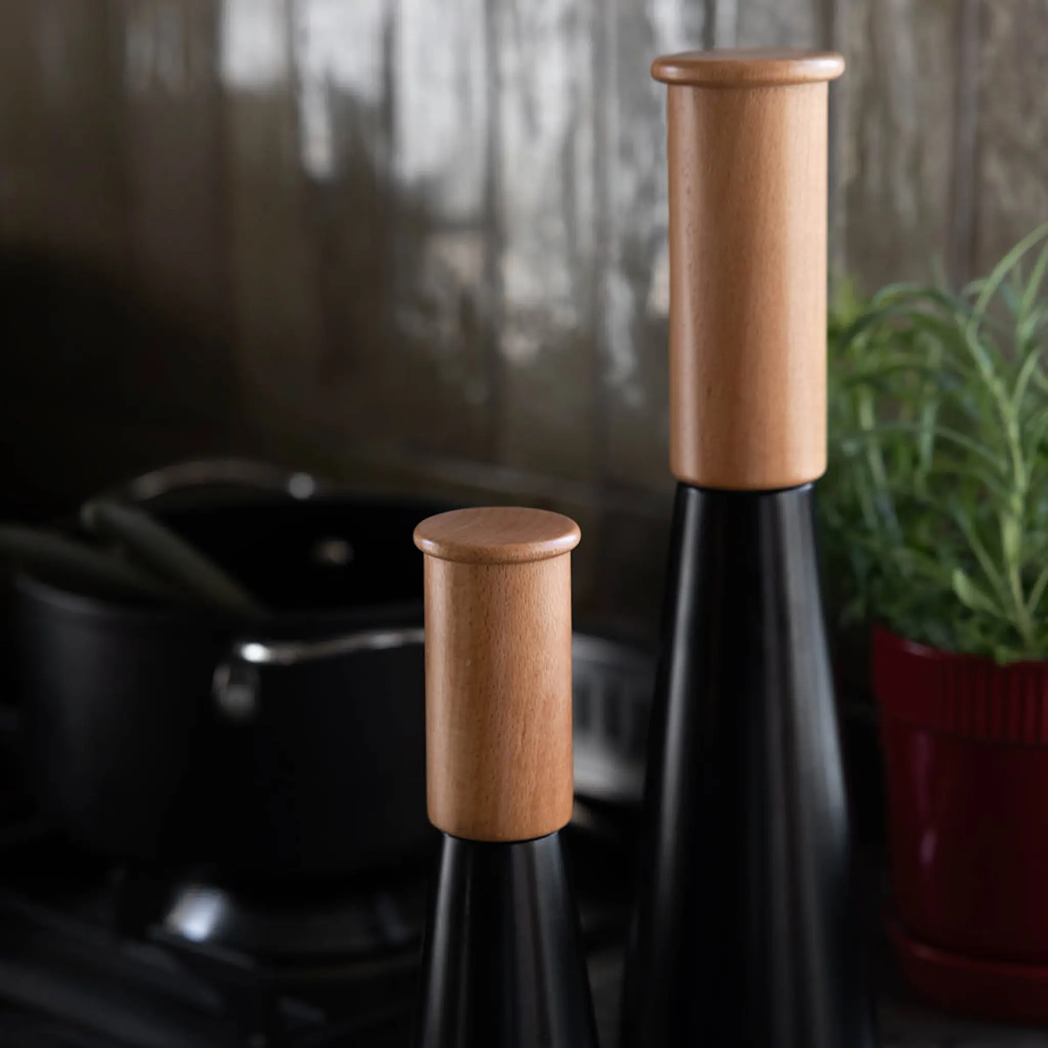 Sagaform Gurken salt- og pepperkvern 32 cm svart/brun