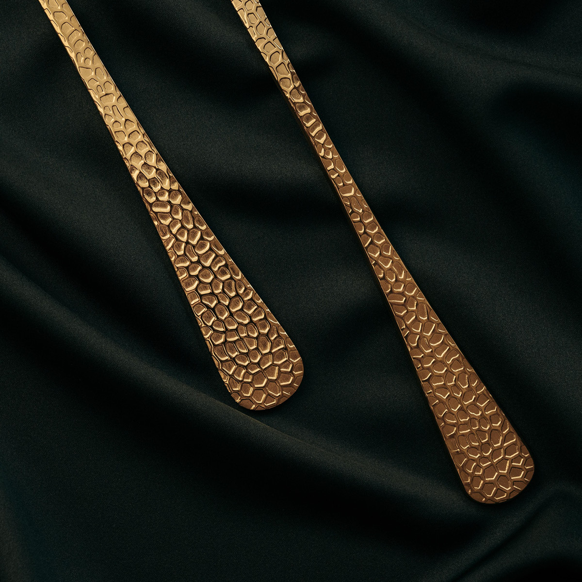 Vargen & Thor Frost salladsbestick 2 delar mässing