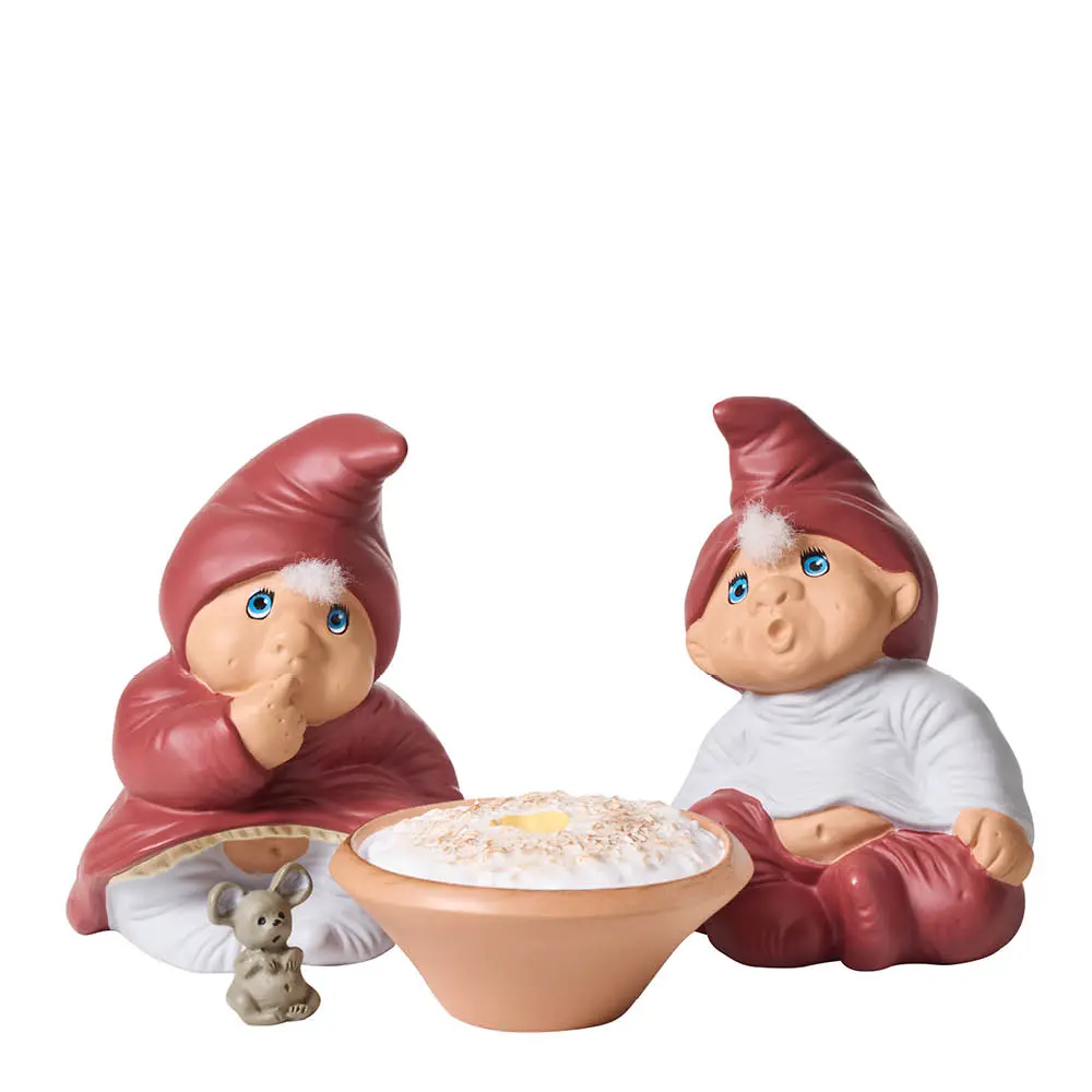 Tontut Maja & Nicolai, puuro ja hiiri 11,4 cm