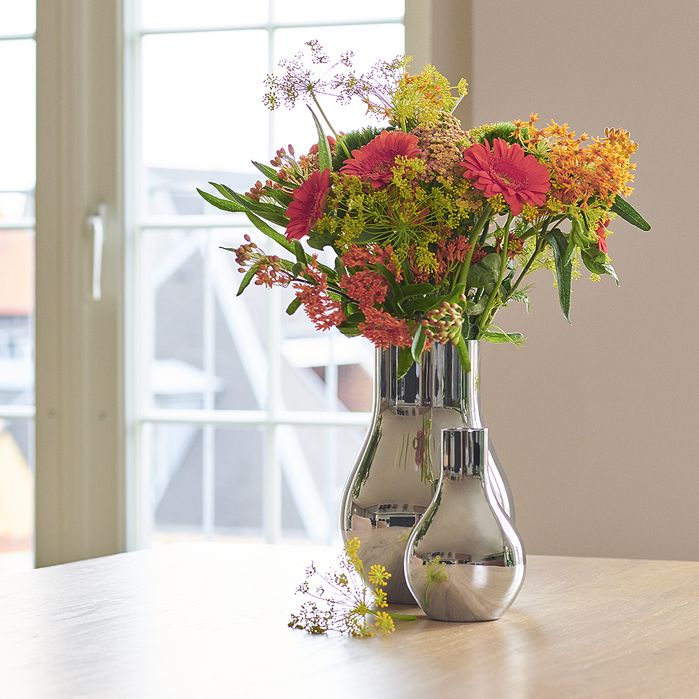 Georg Jensen Cafu vase liten rustfri 21,6 cm
