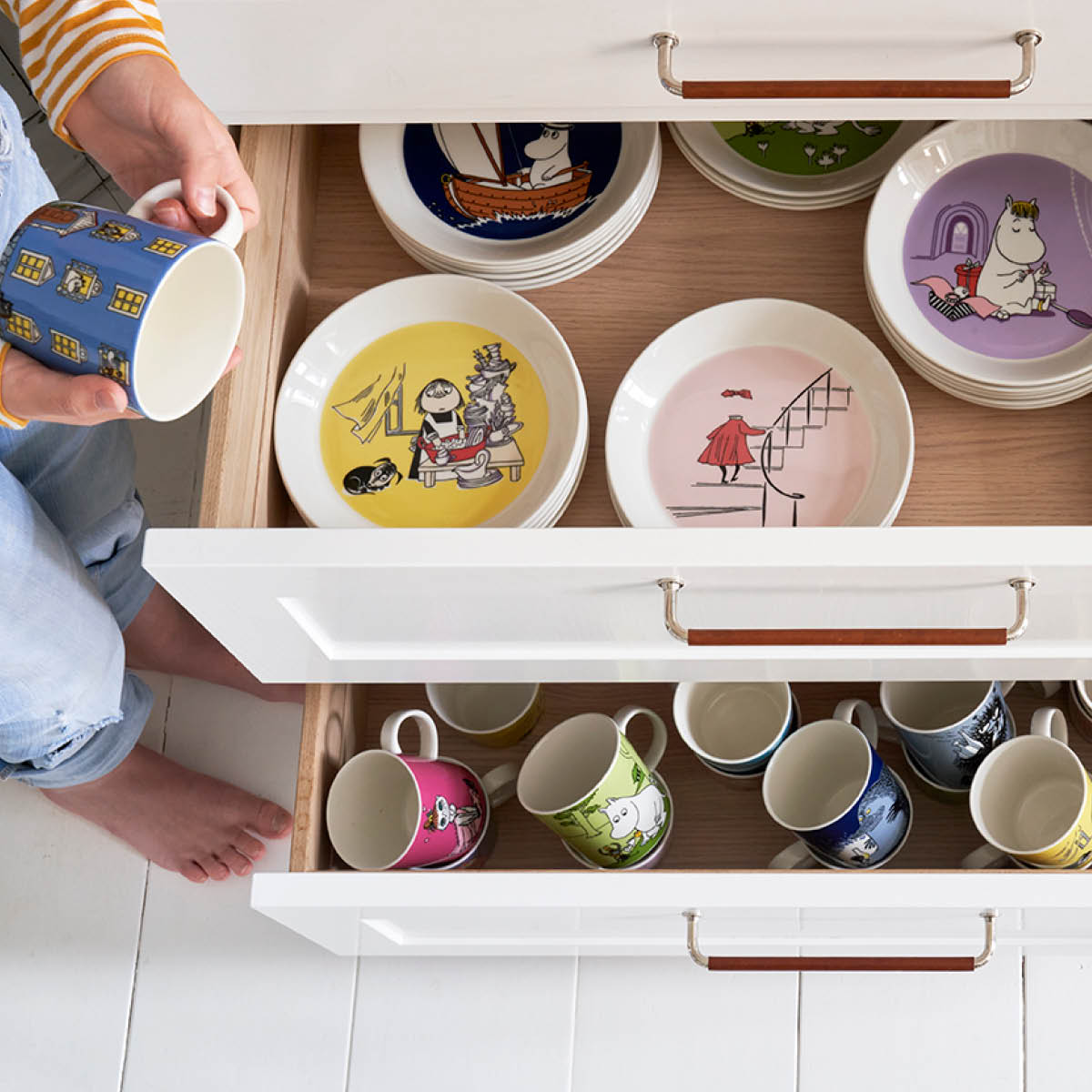 Moomin Arabia Muminmugg Mårran Blå