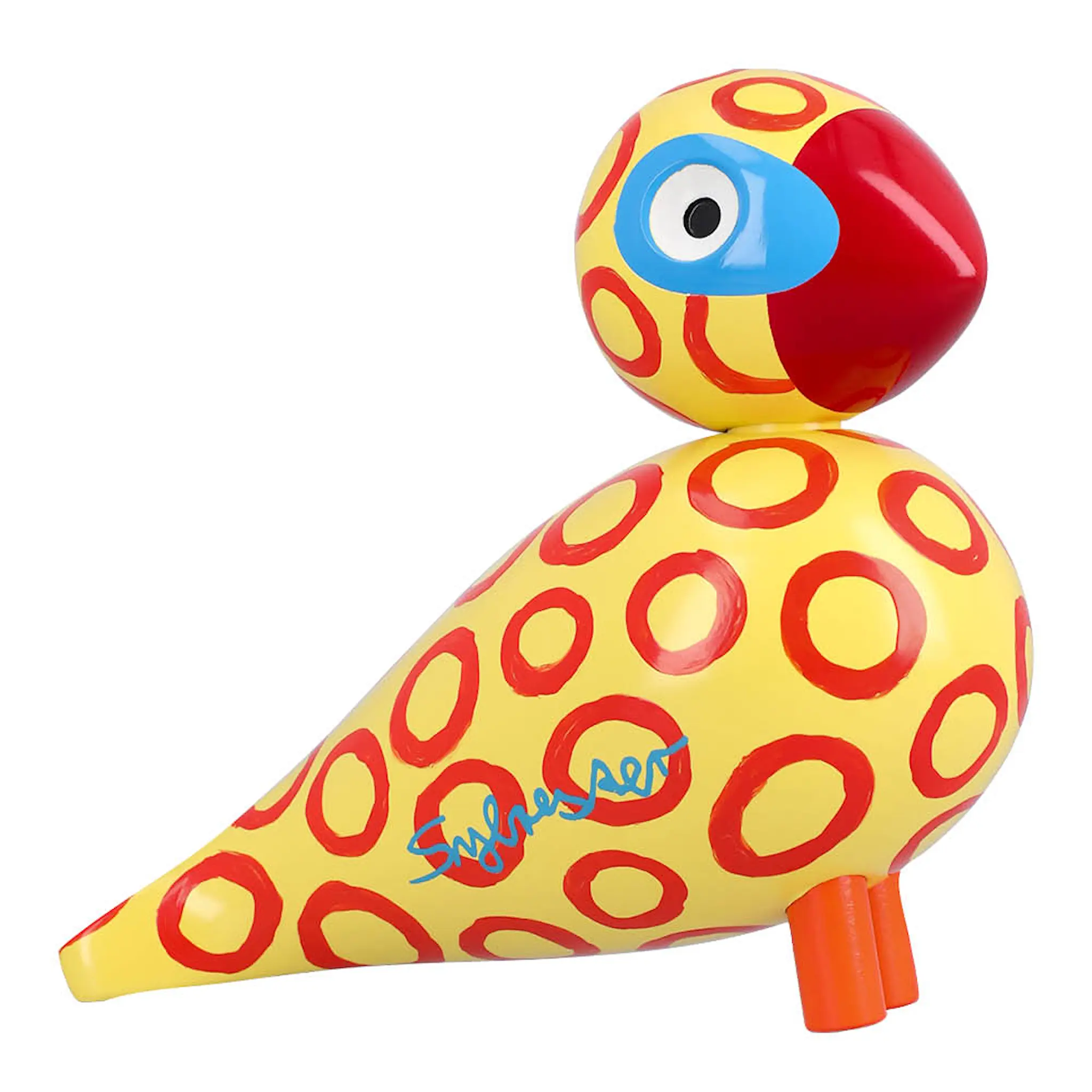Kay Bojesen Denmark Sångfågel x Leif Sylvester 2025 15,5 cm blue eyes