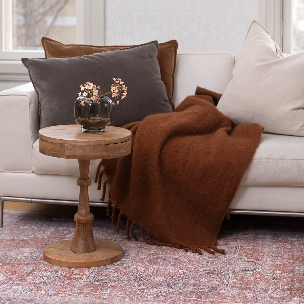 Fanni K Uumen vase 16x14,5 cm grå