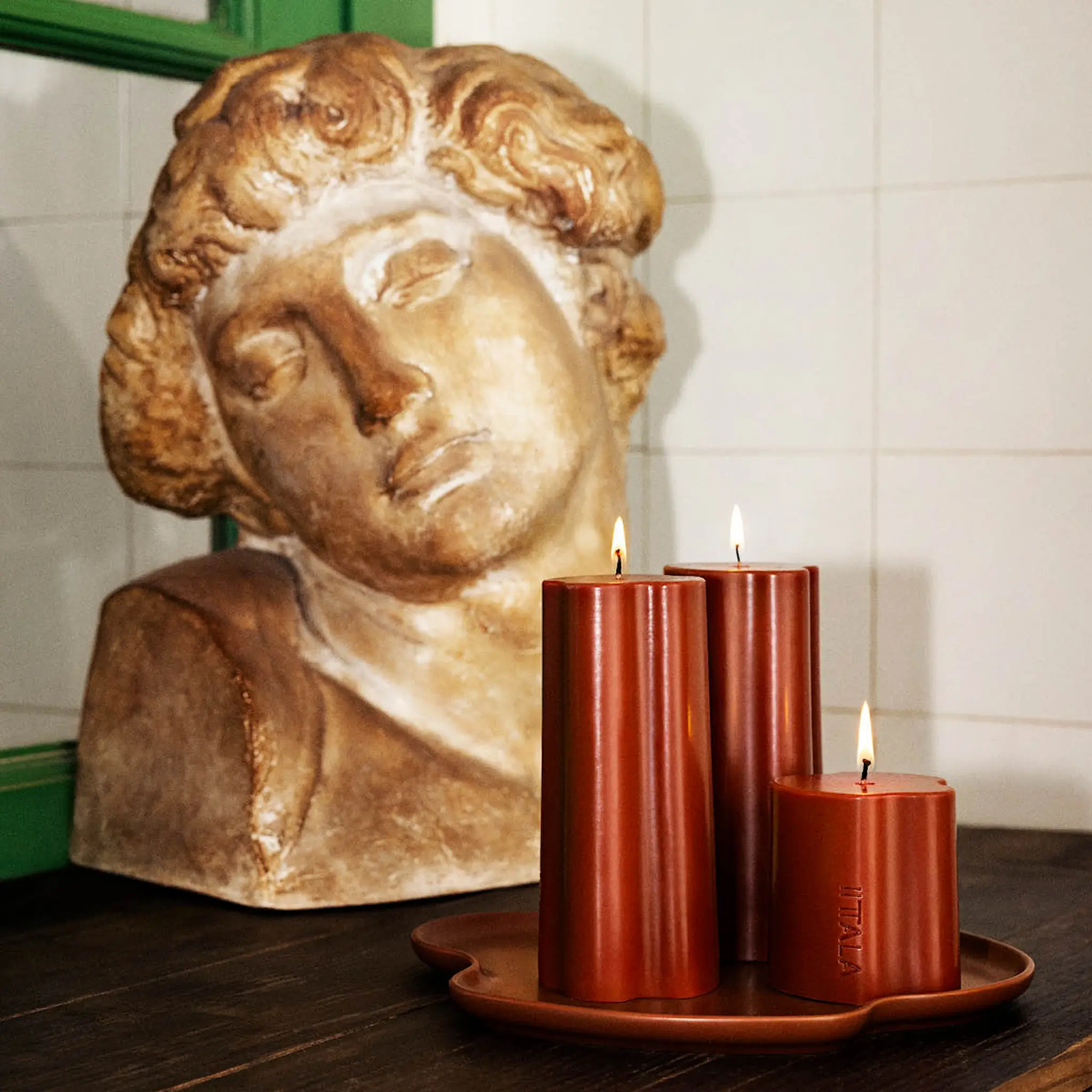 iittala Aalto blockljus 8 cm eld