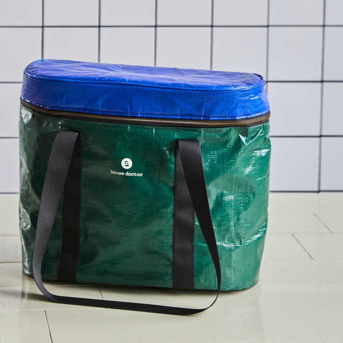 House Doctor Picnic Kylmälaukku 38x19,5 cm Vihreä/Sininen