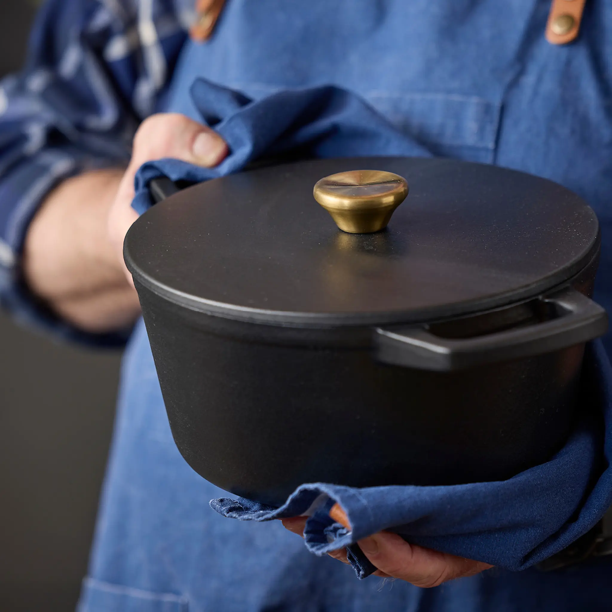 Holm Gjutjärnsgryta 3,6 L 22,5 cm svart