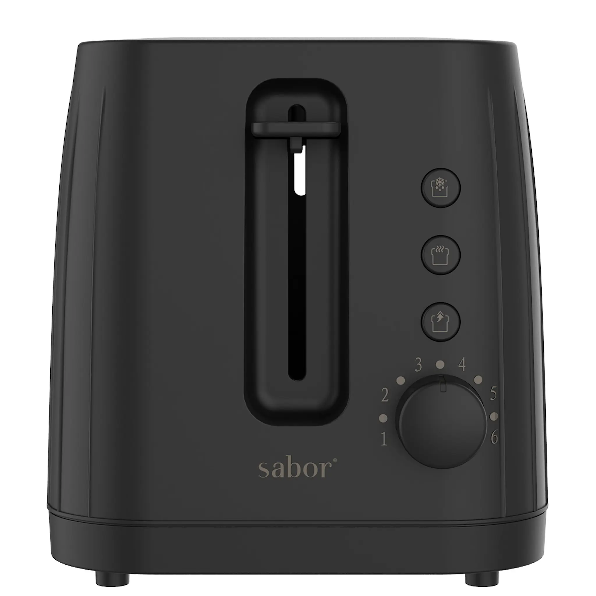 Sabor Select brödrost 2 skivor svart/blank