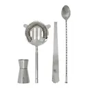 Kett barset 4 delar silverfinish