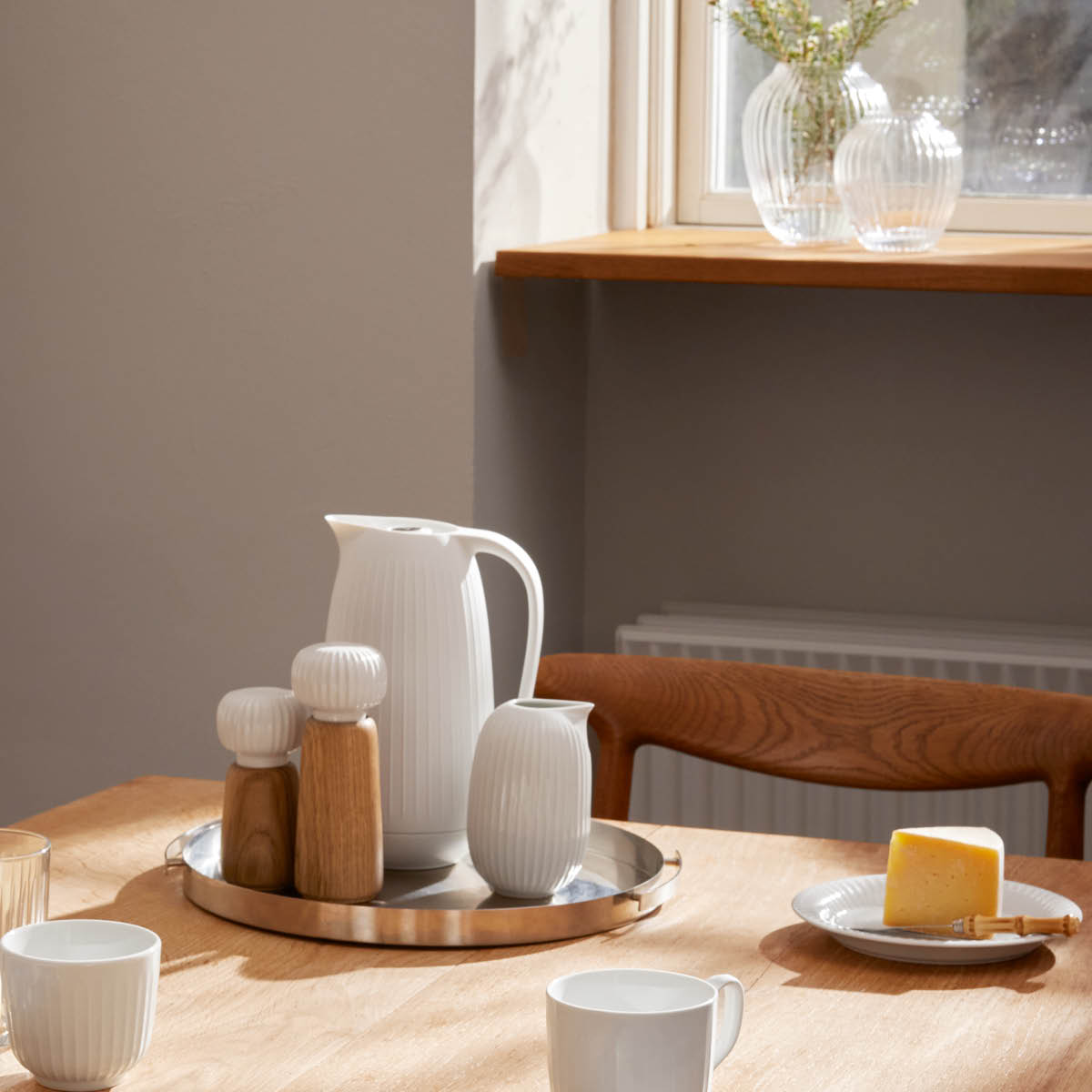 Kähler Hammershøi termokanne 1L hvit