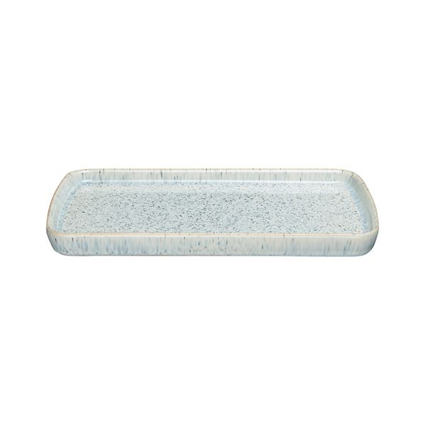 Denby - Halo Speckle Tarjoiluastia 14,5x26 cm Harmaa/Musta