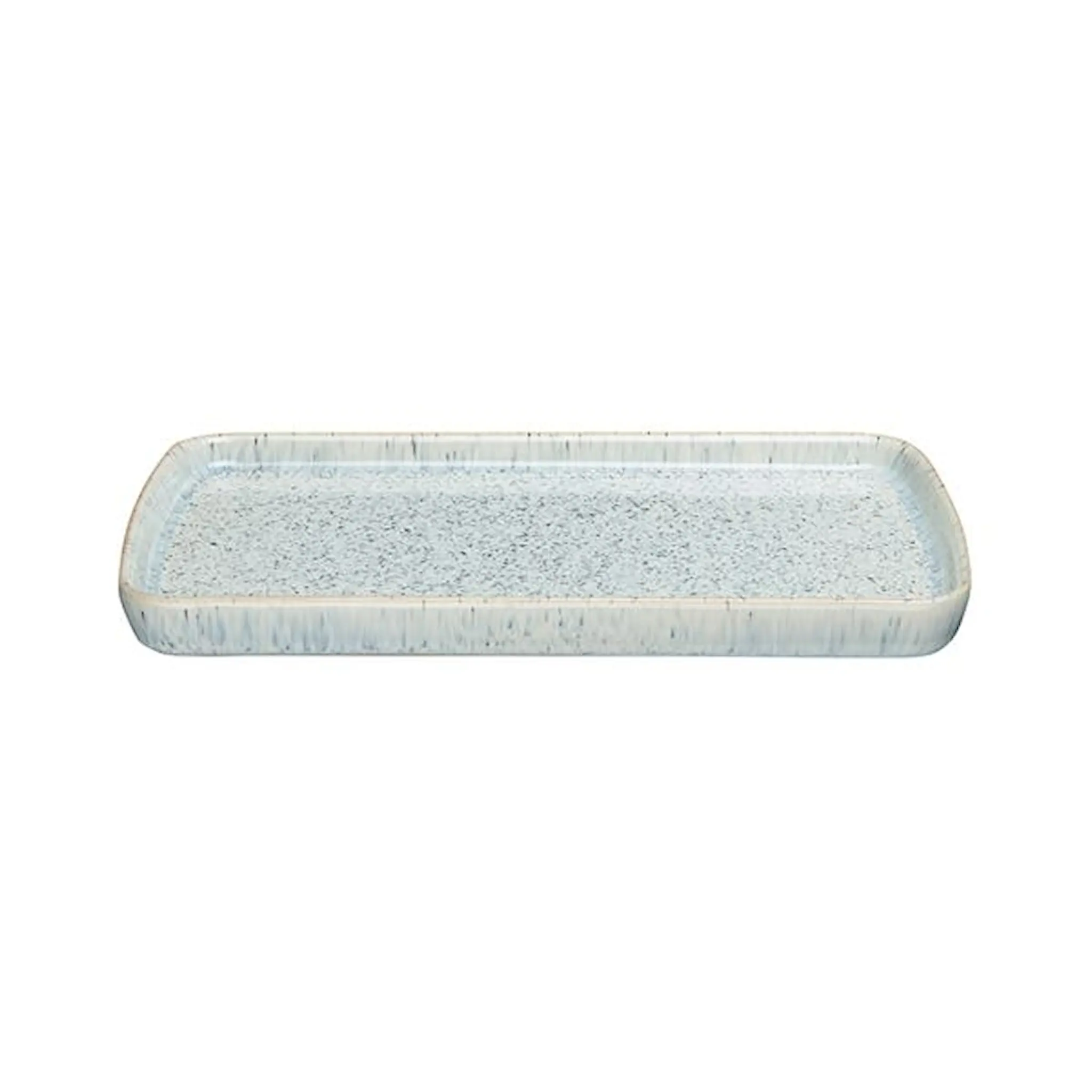 Denby Halo Speckle Rektangulärt Fat 14,5x26 cm Grå/Svart