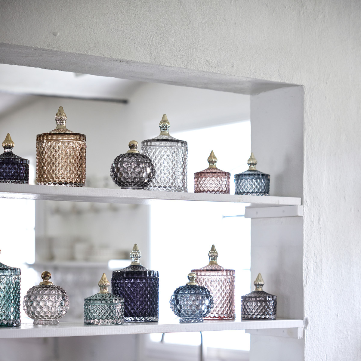 Lene Bjerre Miya burk 10,5 cm ljusgrå