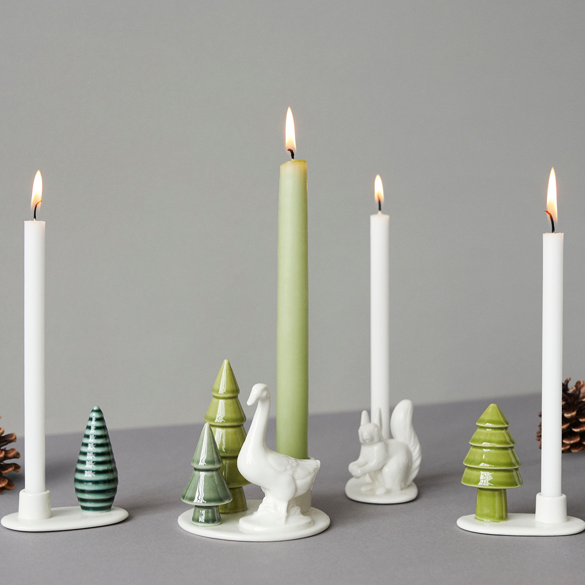 Dottir Winter Stories ljusstake gås