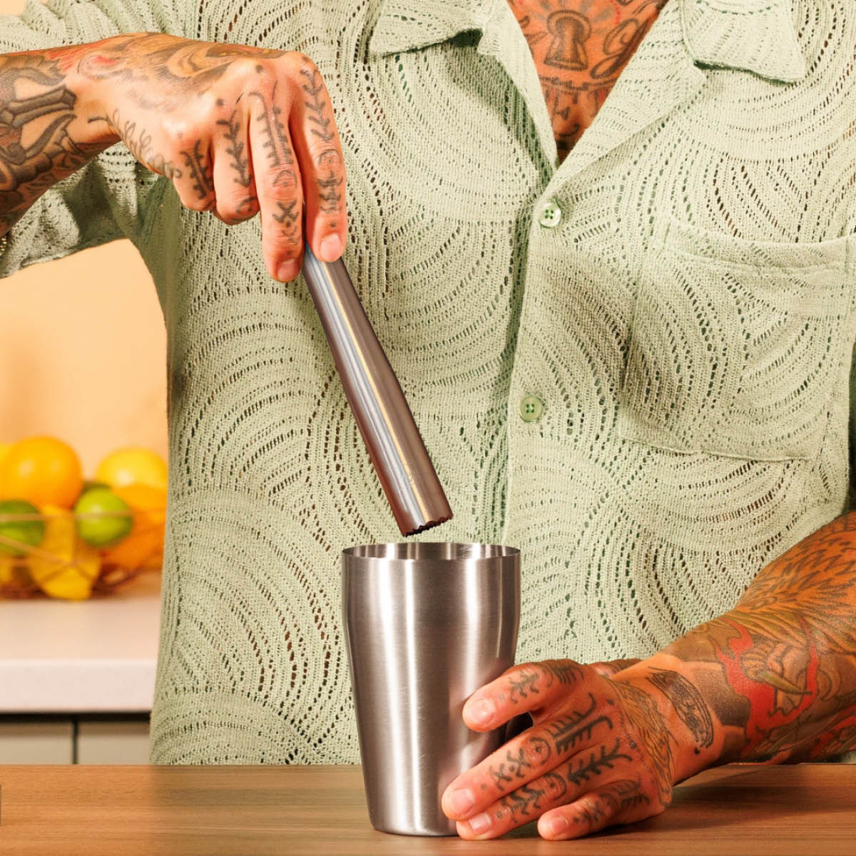 Vacu Vin Cocktailmuddler 22 cm rostfritt stål