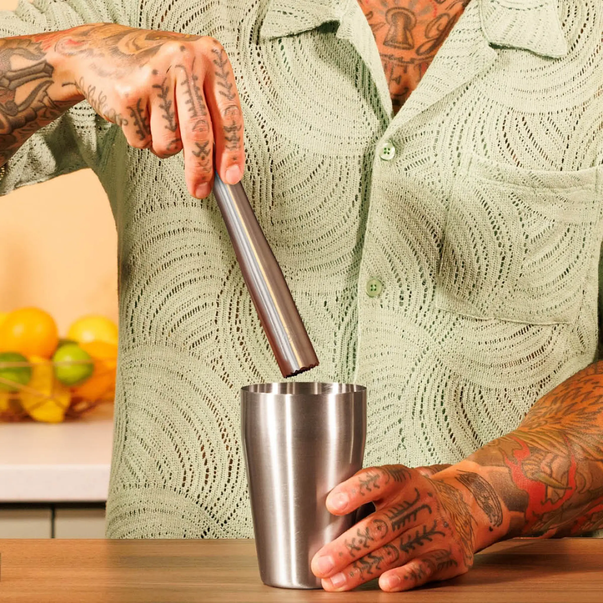 Vacu Vin Cocktailmuddler 22 cm rostfritt stål