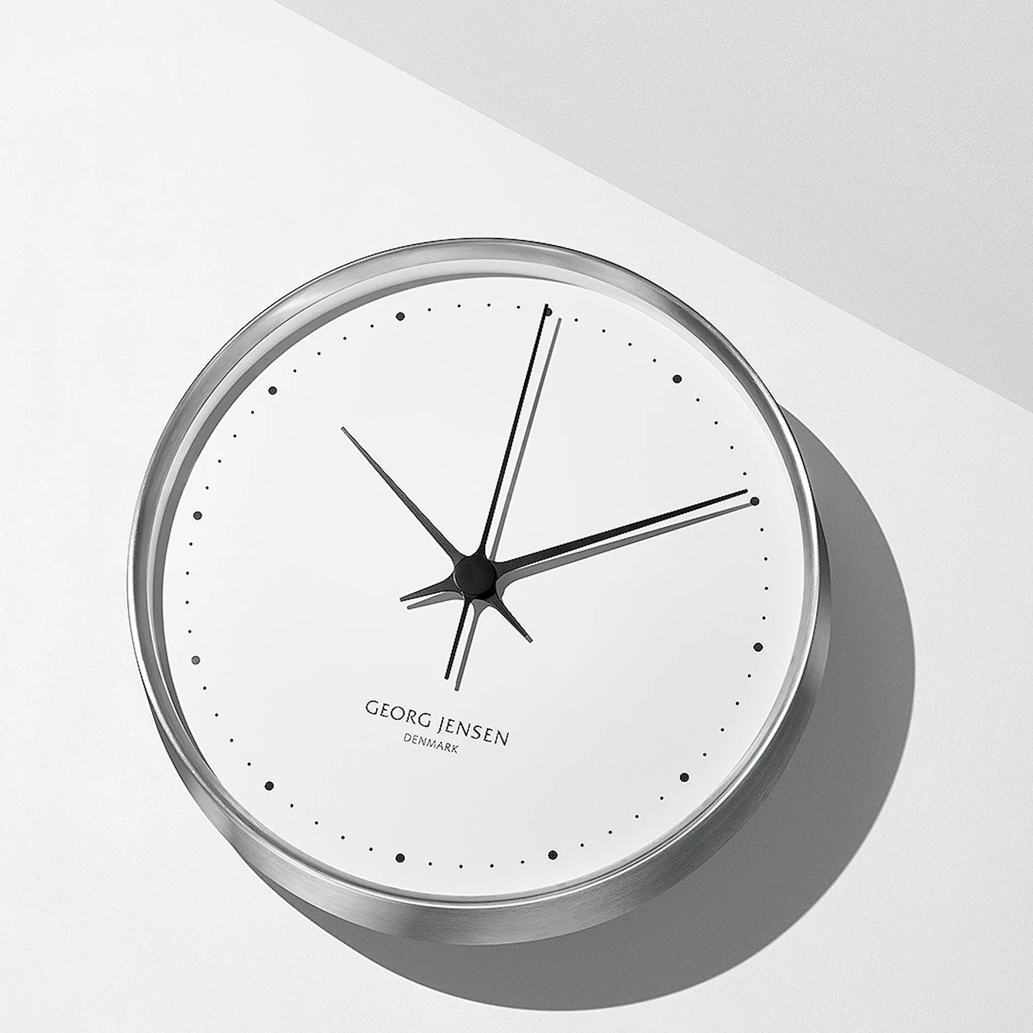 Georg Jensen Henning Koppel Klocka 30 cm Stål/Vit