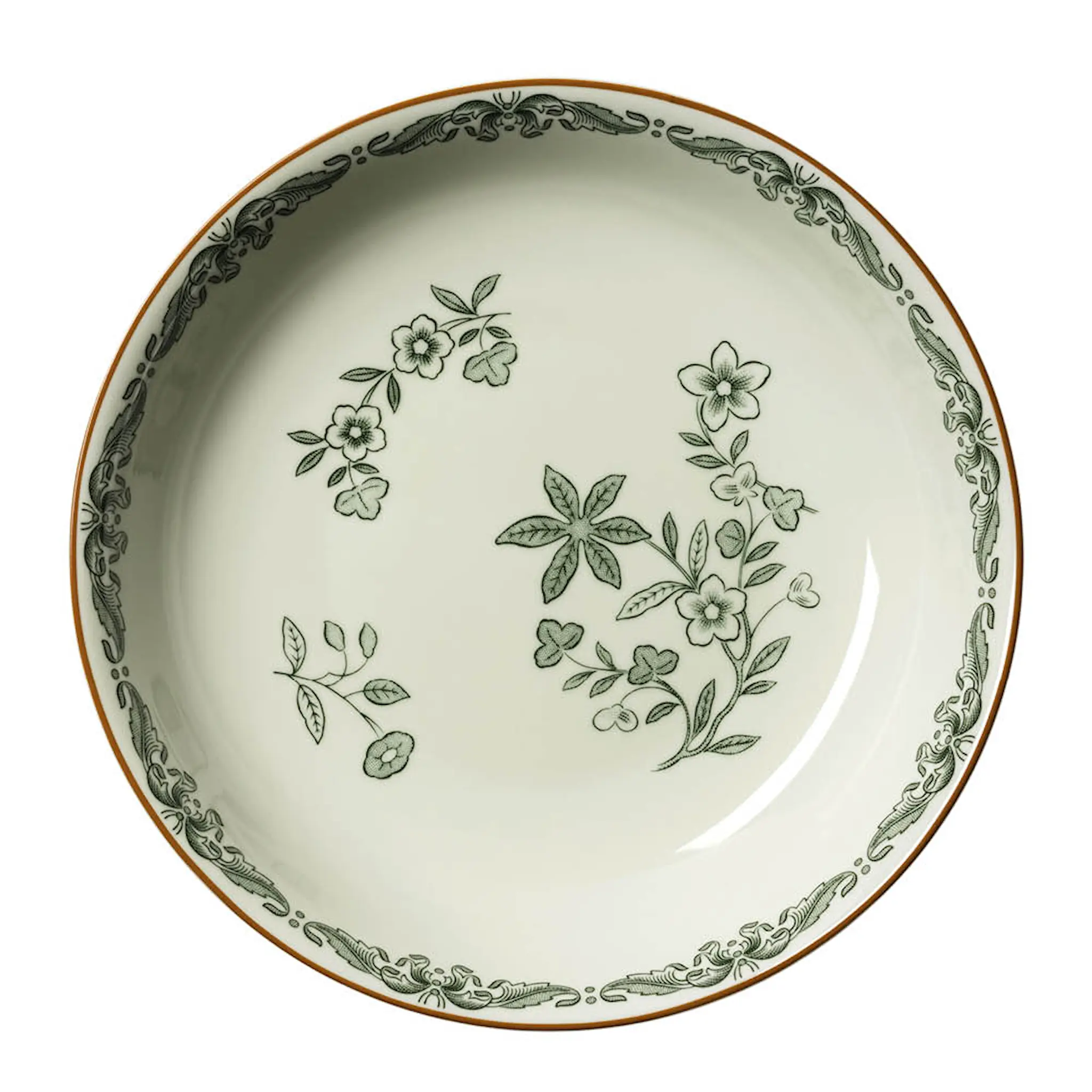 Rörstrand Ostindia djup tallrik 22 cm grön