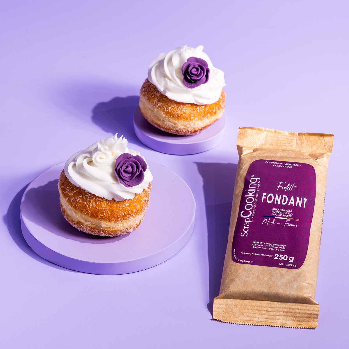 ScrapCooking Sockerpasta 250 g lila