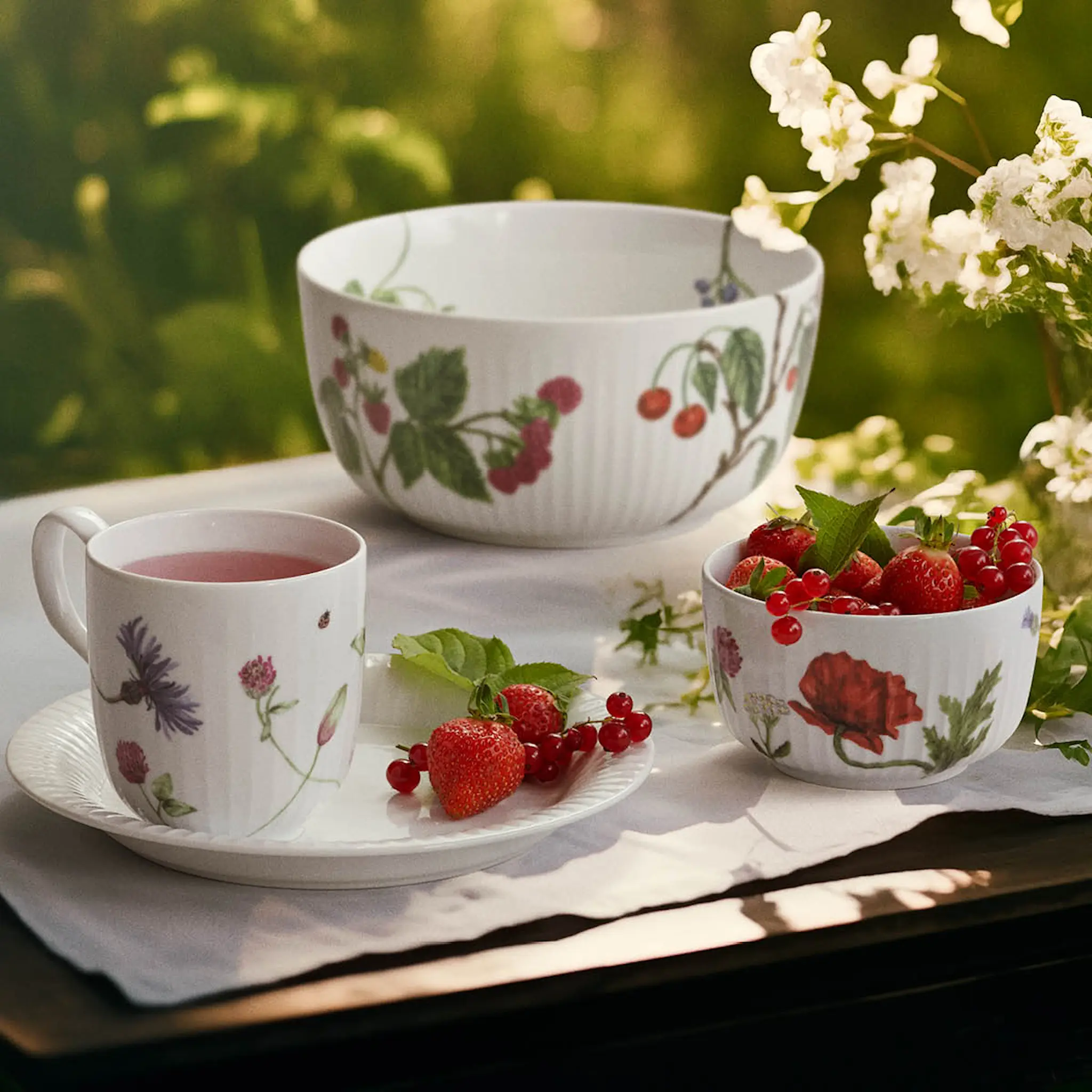 Kähler Hammershøi Lautanen 22 cm 4 kpl Valkoinen