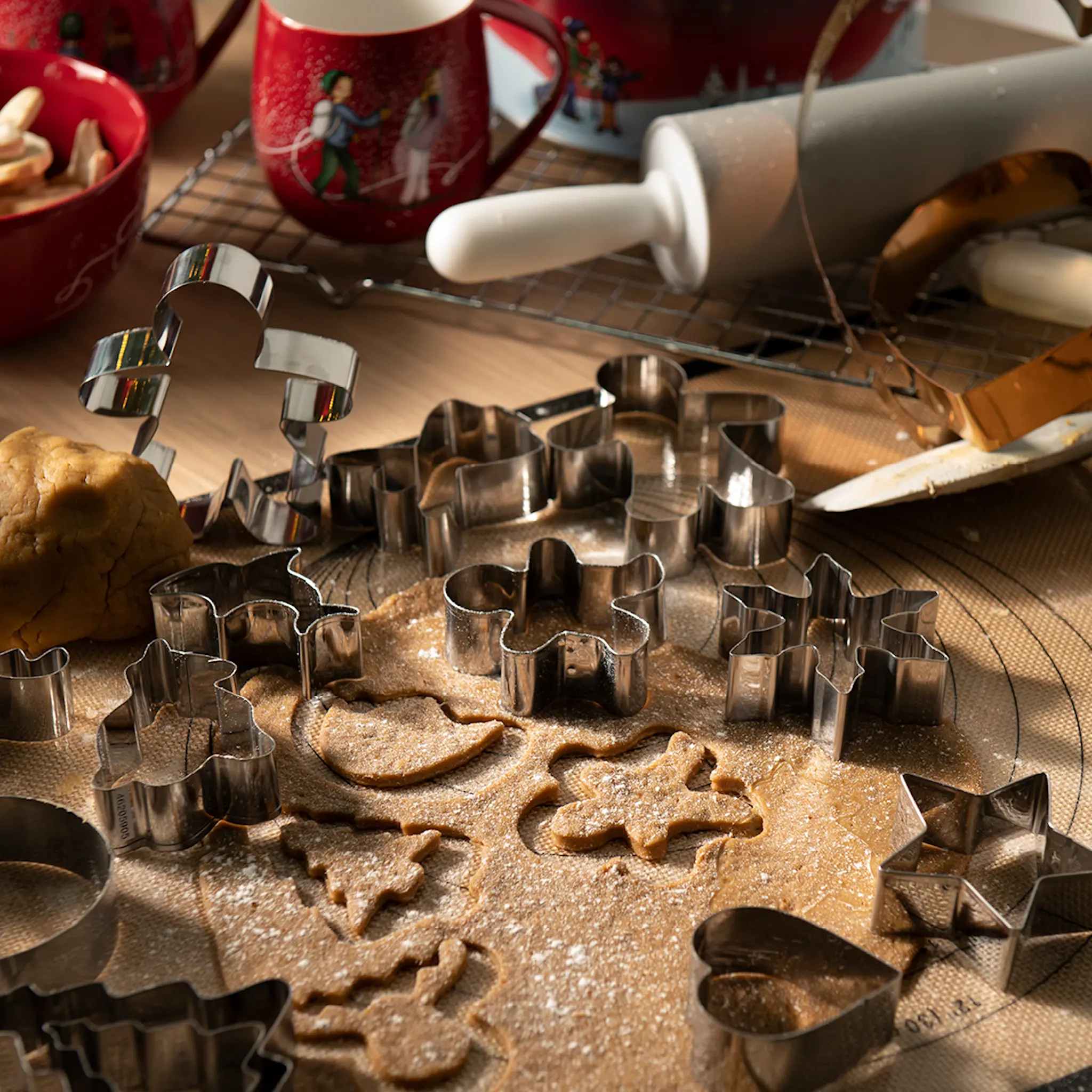 Modern House bAYk Pepparkaksform Stjärna 2 Delar Silver