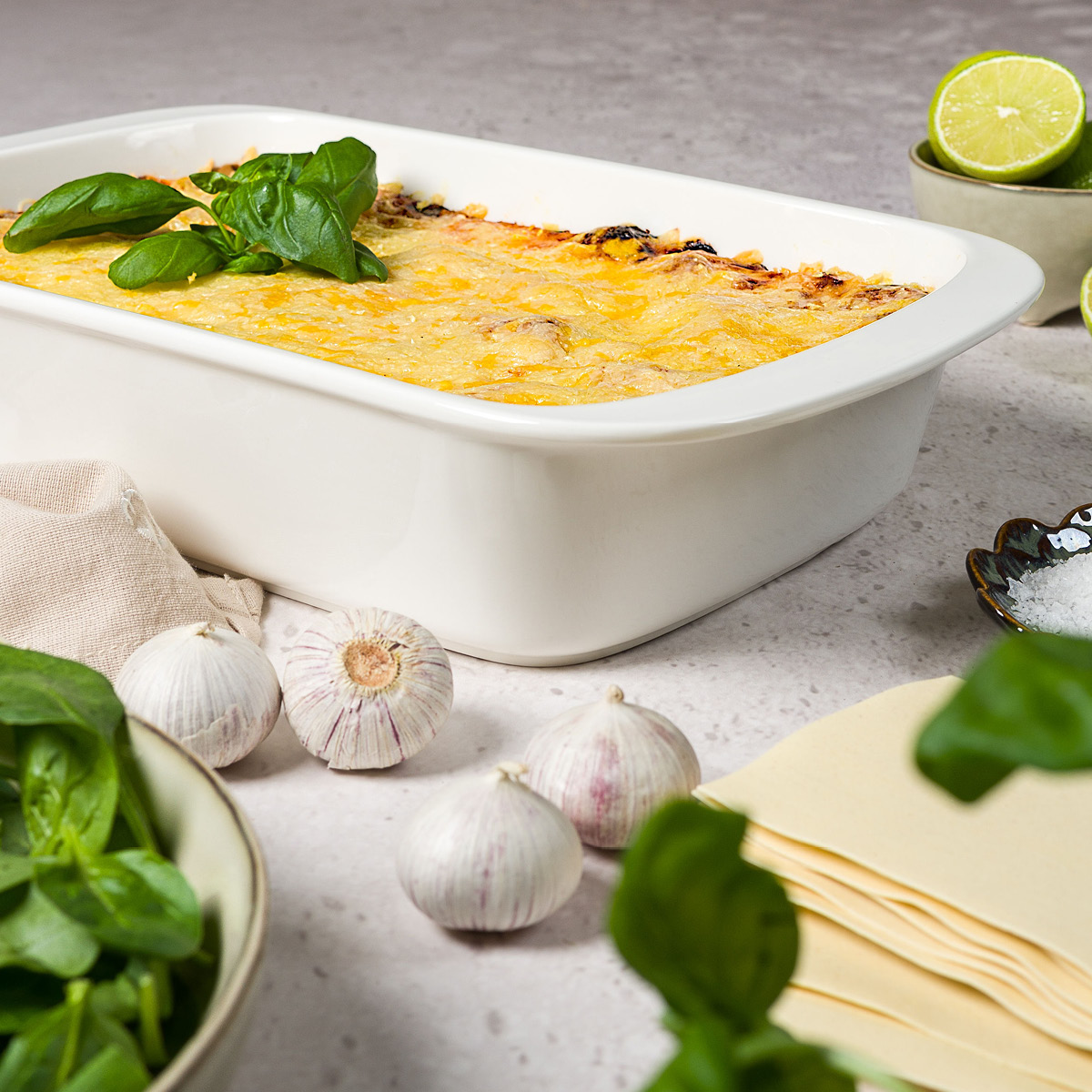 Modern House Daily Use Uunivuoka lasagne 38 x 23cm Valkoinen