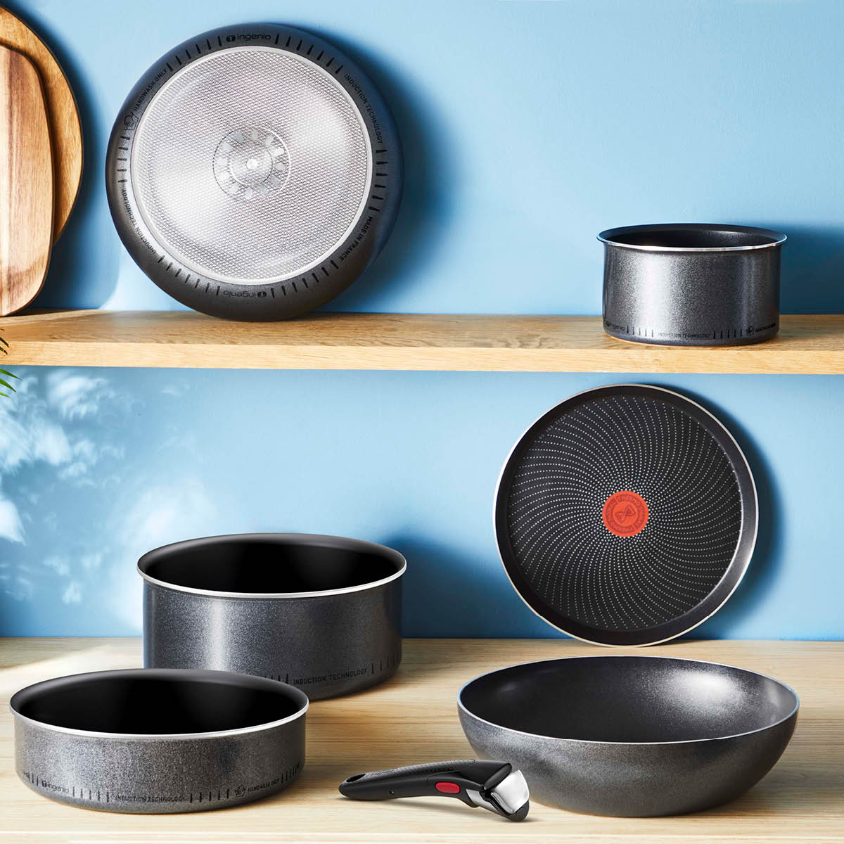 Tefal Ingenio So Light kastrullset 3 delar 18+20 cm