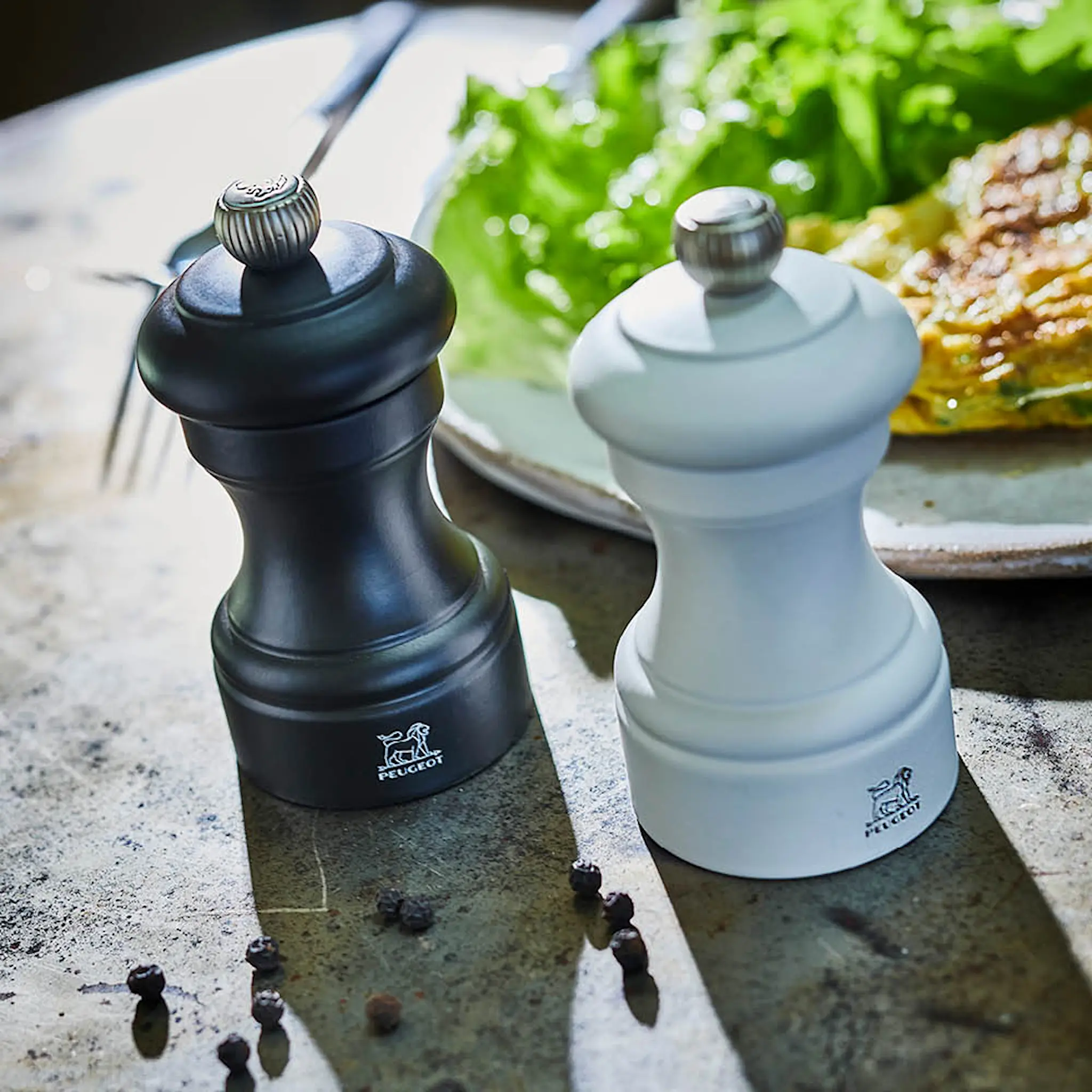 Peugeot Bistro saltkvern 10 cm matt hvit