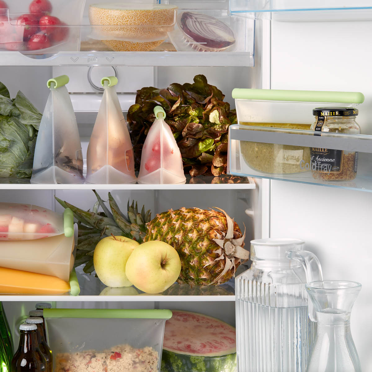 Lékué Återanvändbar silikonpåse 0,5 L grön