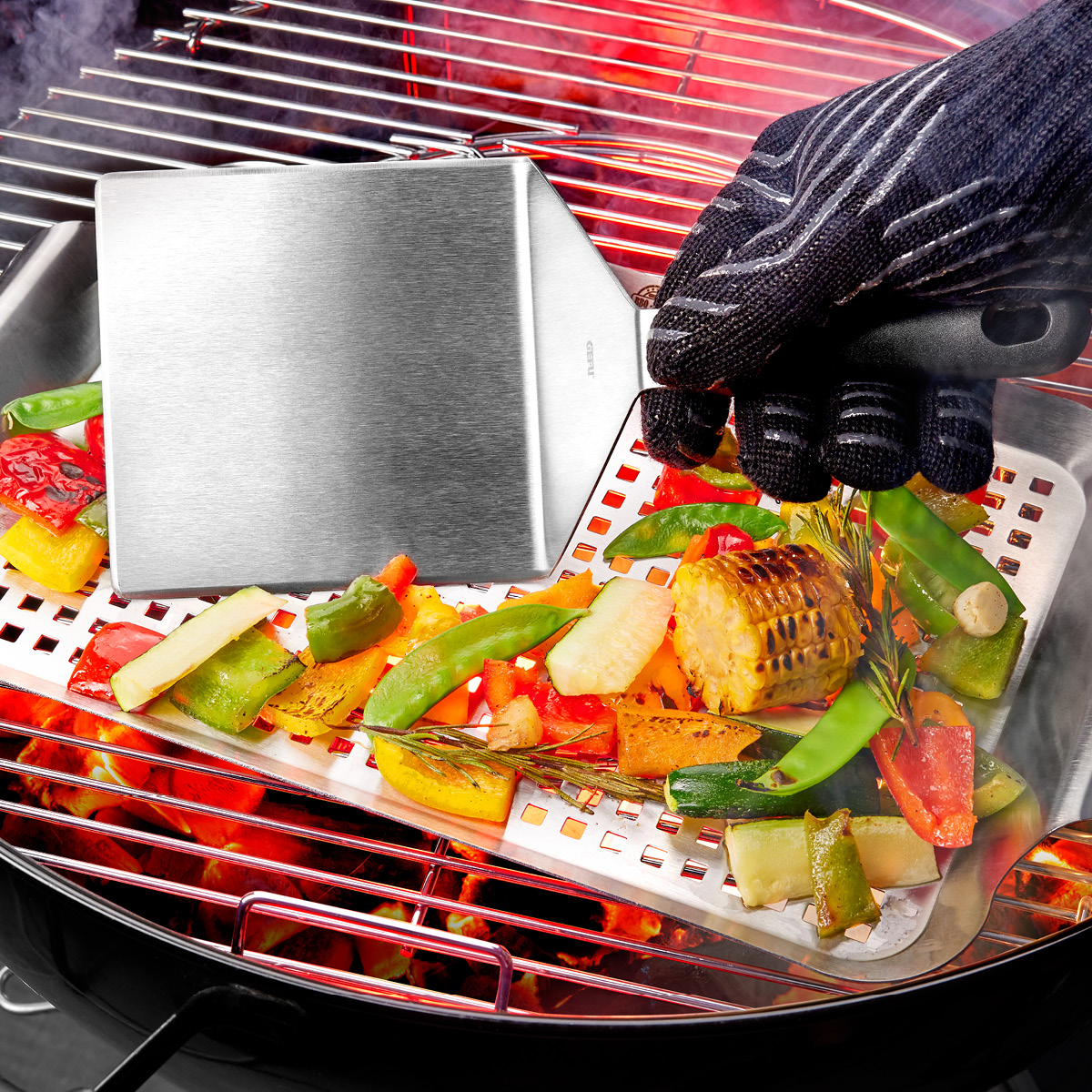 Gefu BBQ stekspade 31,5 cm XXL stål