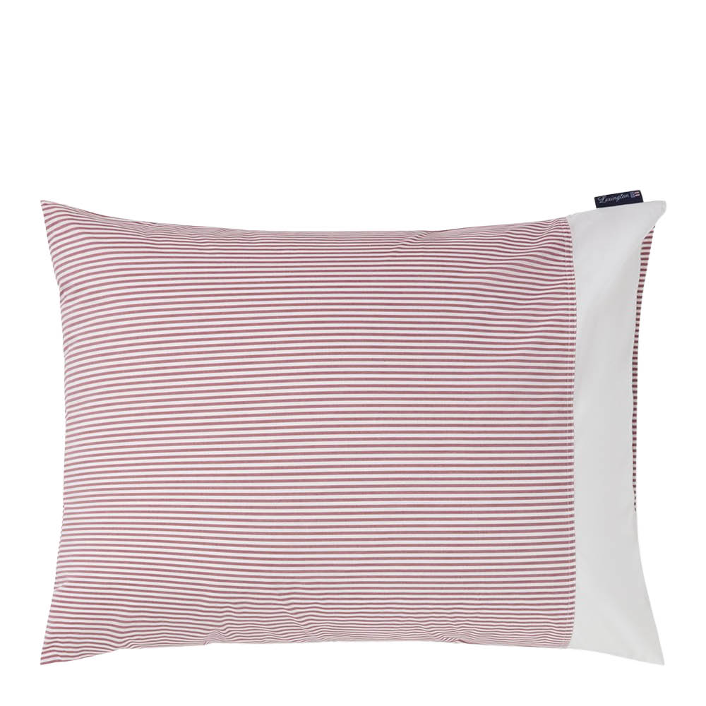 Lexington Örngott 50x60 cm bomullspercale randigt fig/white