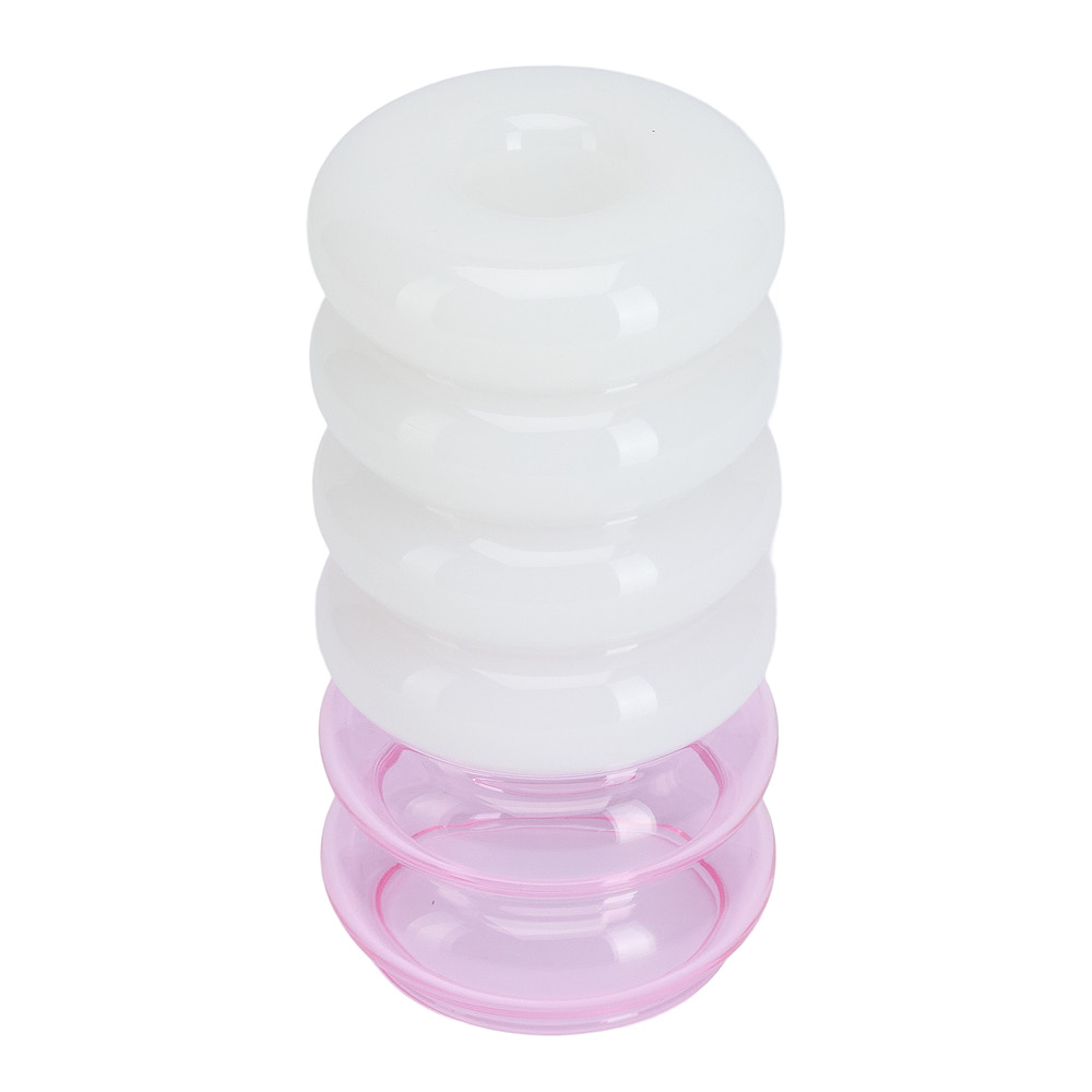 Design Letters Bubble vase/lysestake 13,5 cm rosa