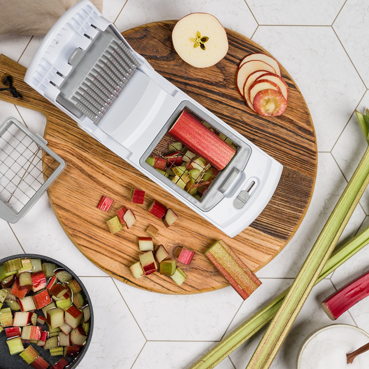 Modern House Basis Vihannesleikkuri Harmaa/Valkoinen