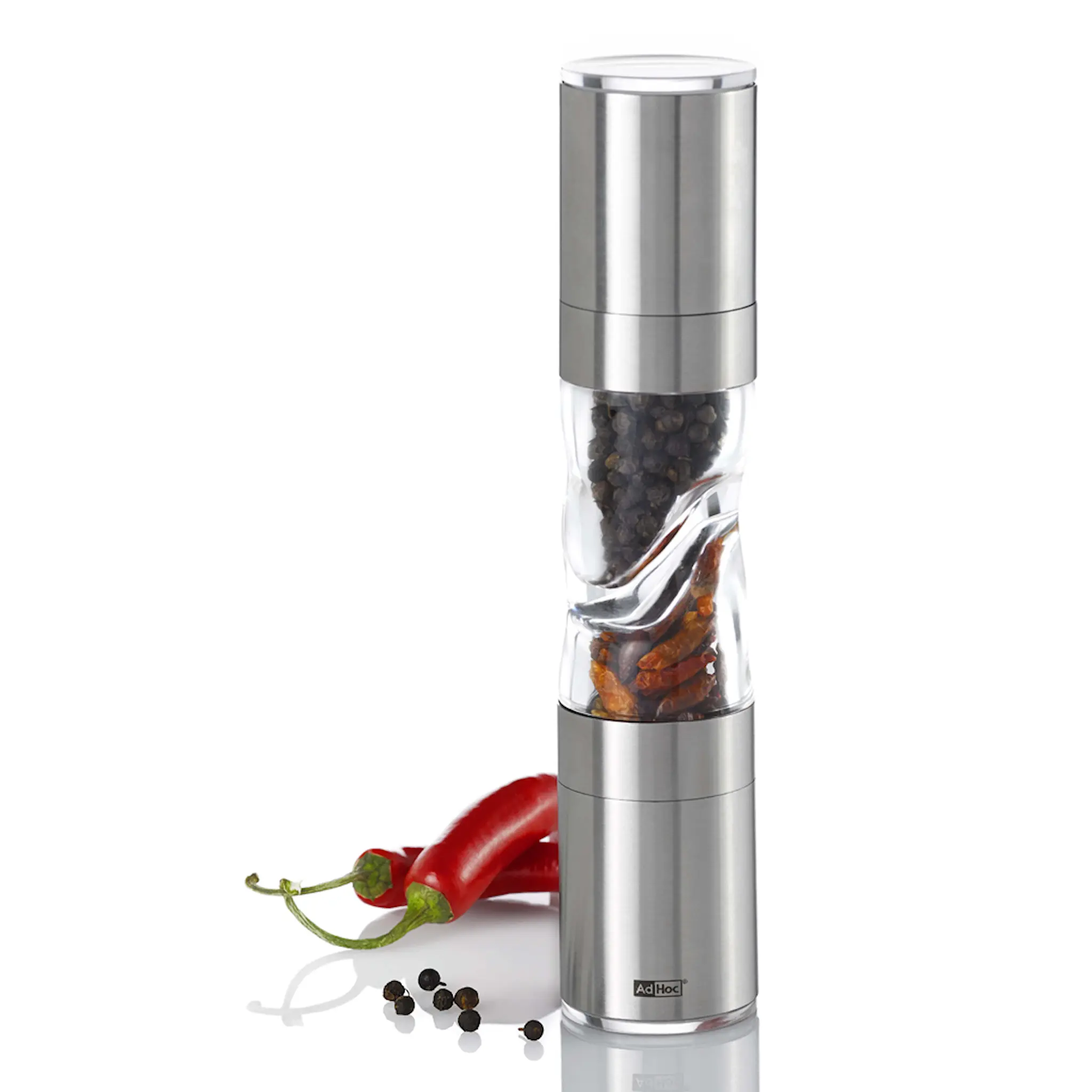 AdHoc Duospice Maustemylly 4,5x22 cm Ruostumaton/Kirkas