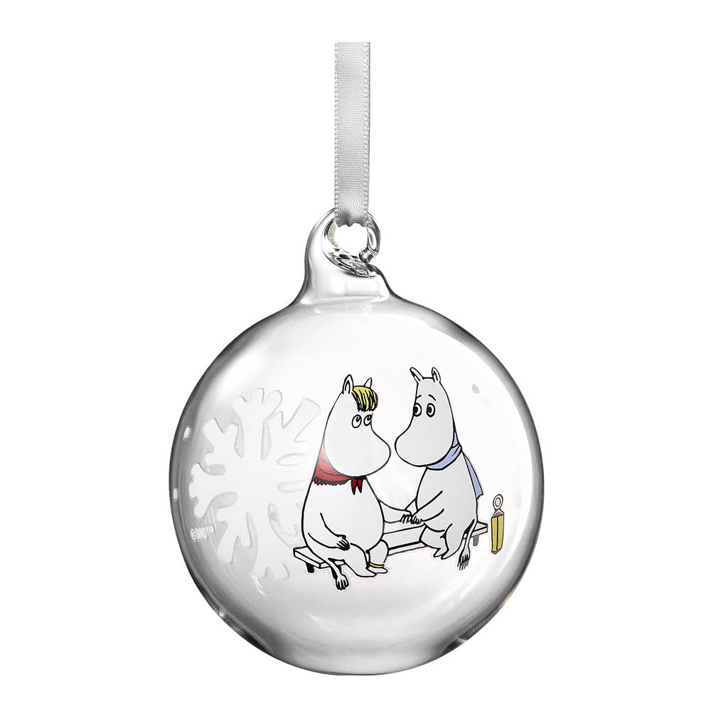 Muurla Muumi Lasipallo Lumihiutale 7 cm