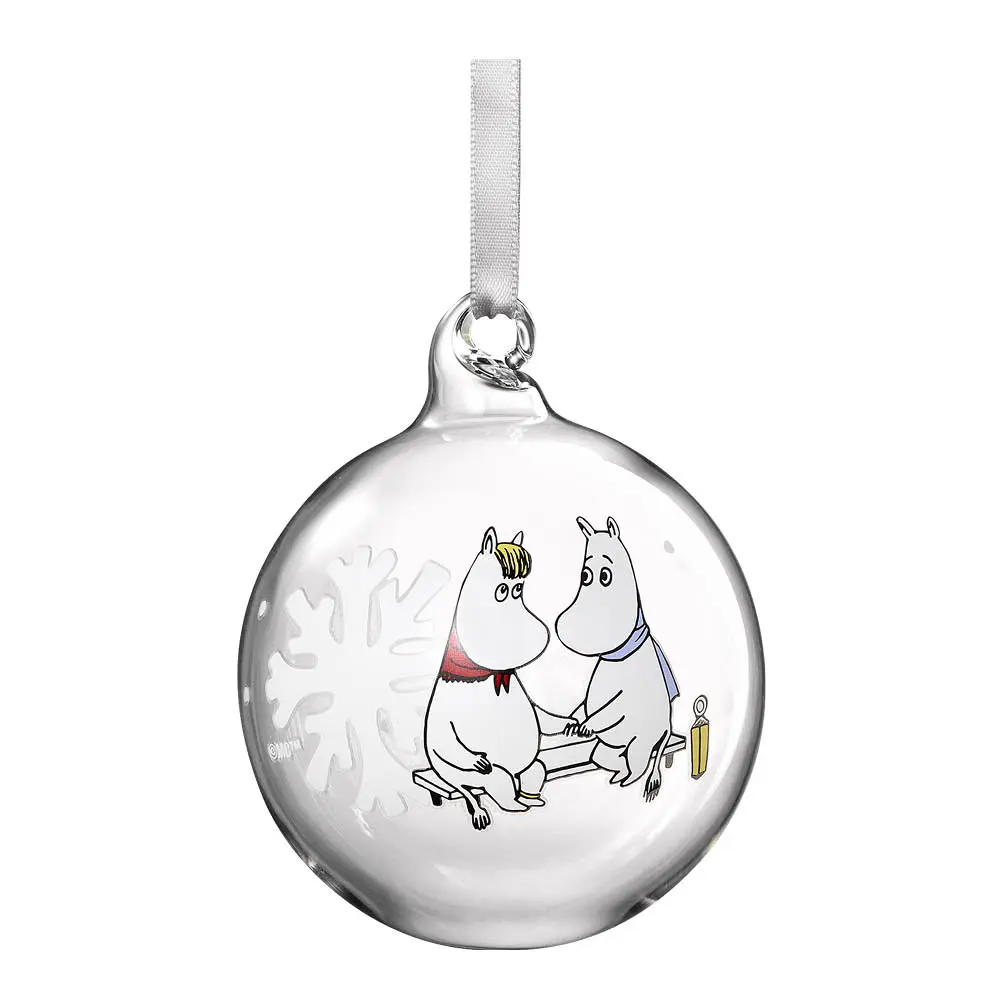 Muumi Lasipallo Lumihiutale 7 cm