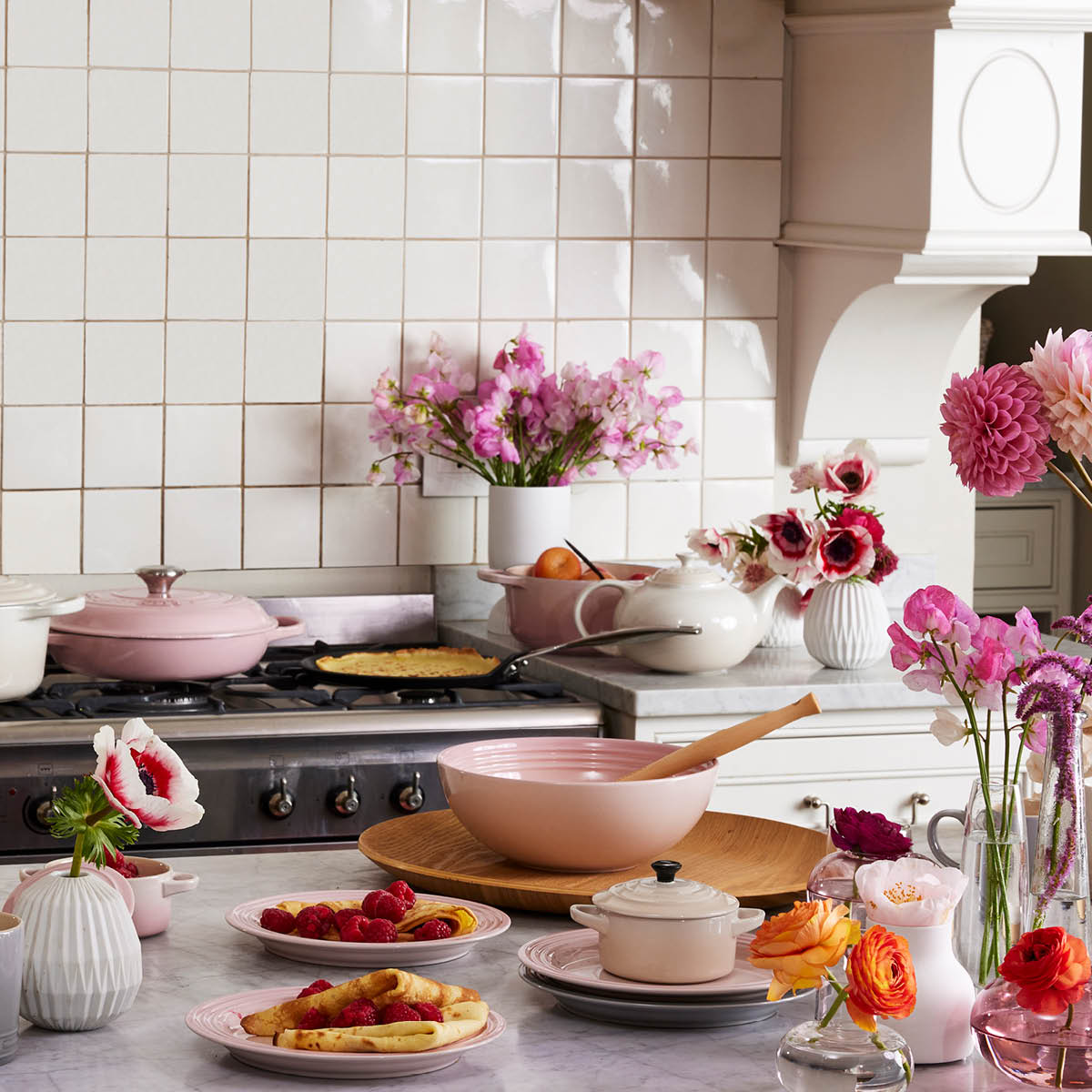 Le Creuset Serveringsskål 2,2L 24 cm shell pink