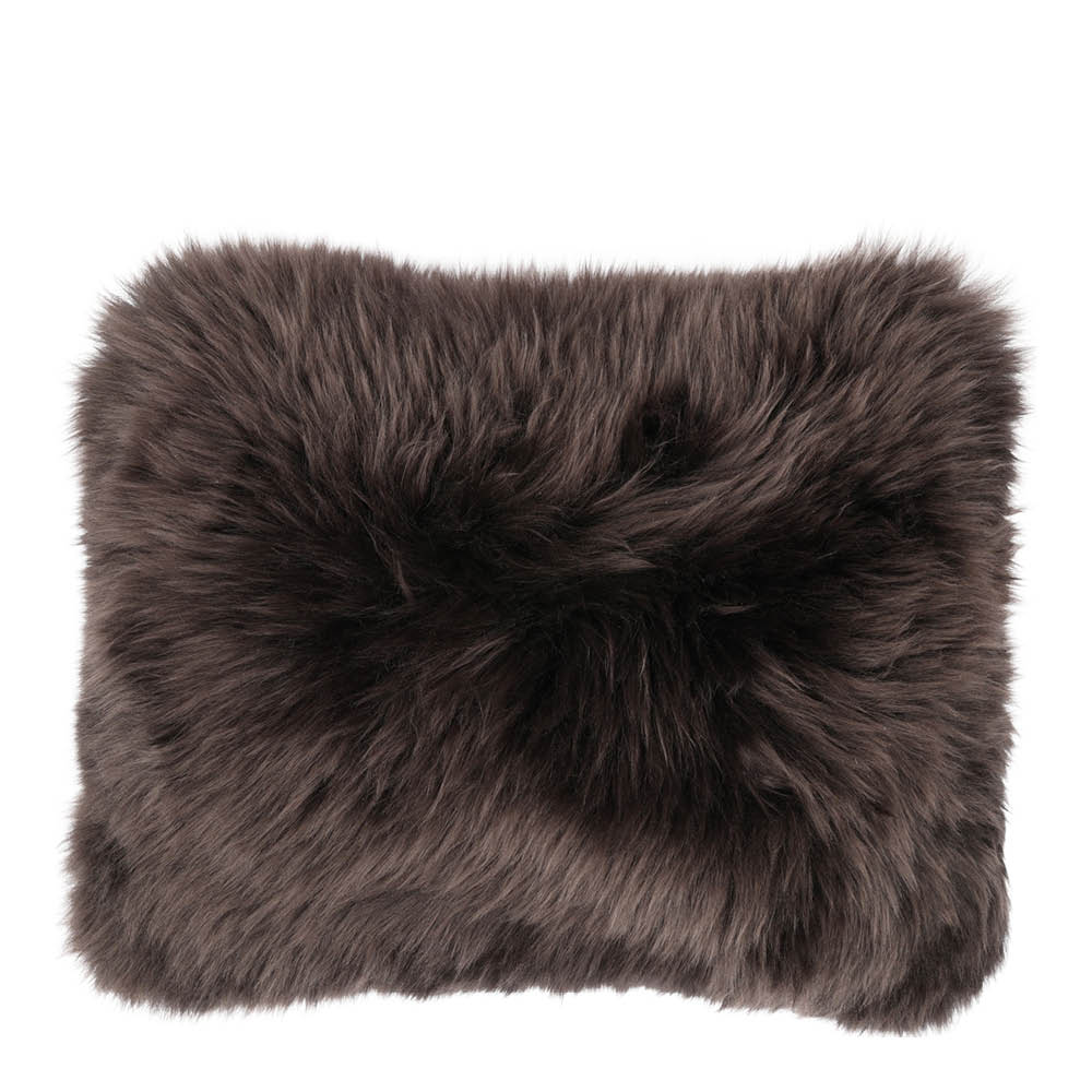 Natures Collection Tyynynpäällinen New Zealand pitkä villa 35x45 cm suklaa