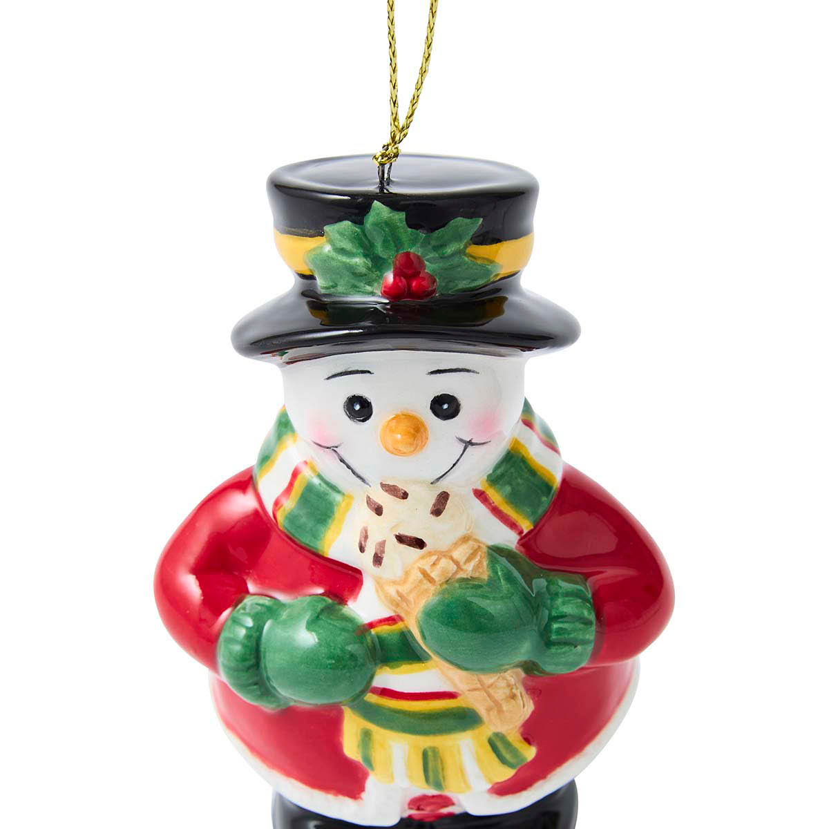 Spode Christmas Tree juletrepynt Snowman Eat Ice Cream