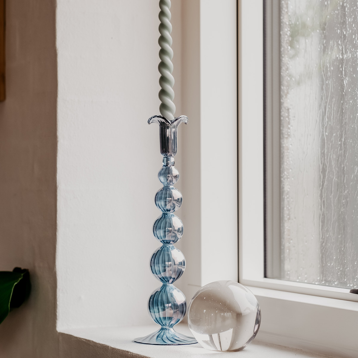 Moonlight Copenhagen Sky ljusstake 30 cm blå