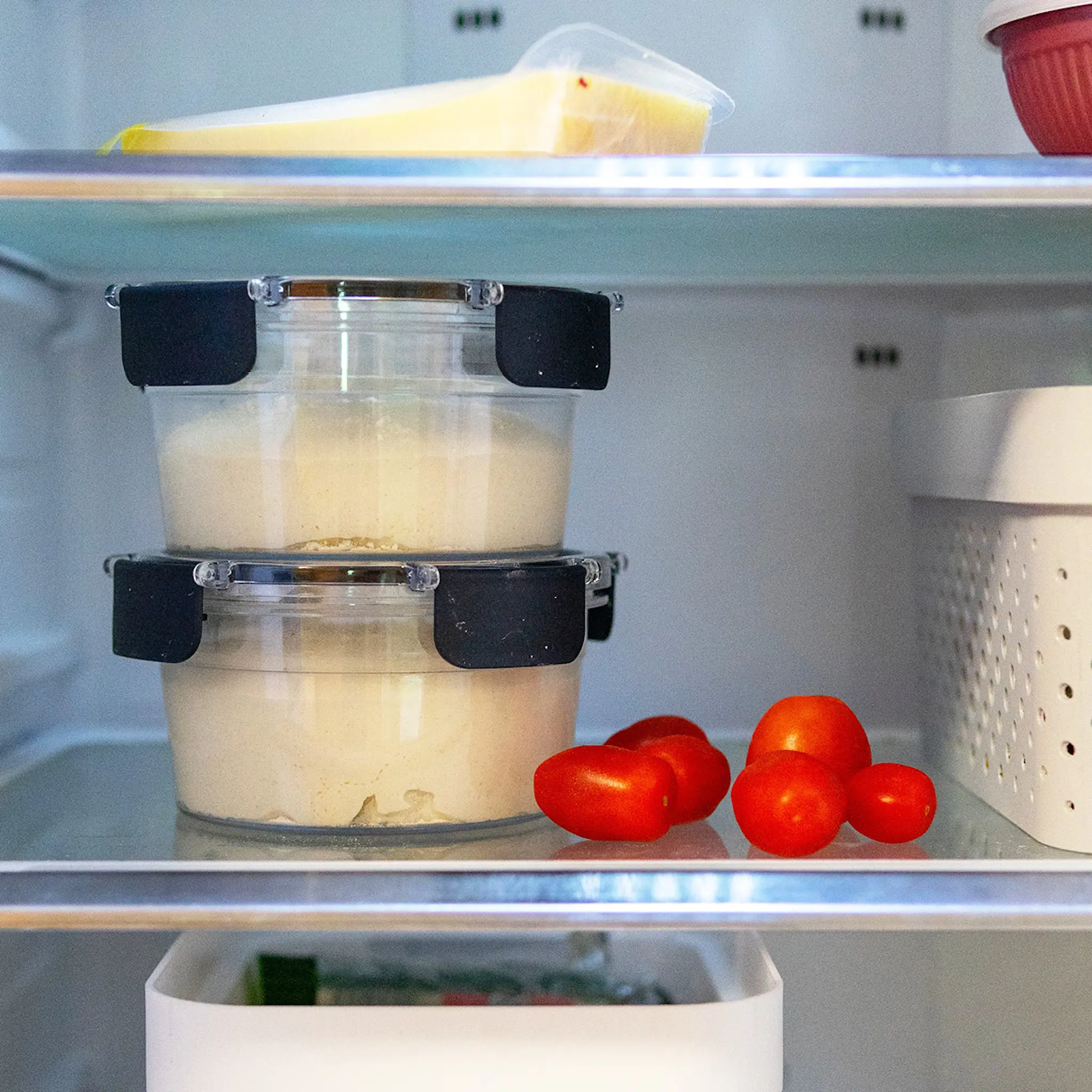 Modern House LocknLock förvaringslåda 2-pack 0,7 L klar/svart
