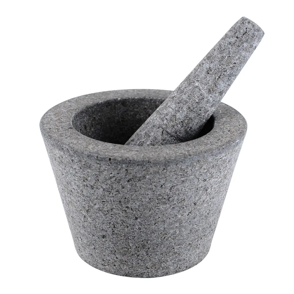 Morter i grå granittstein